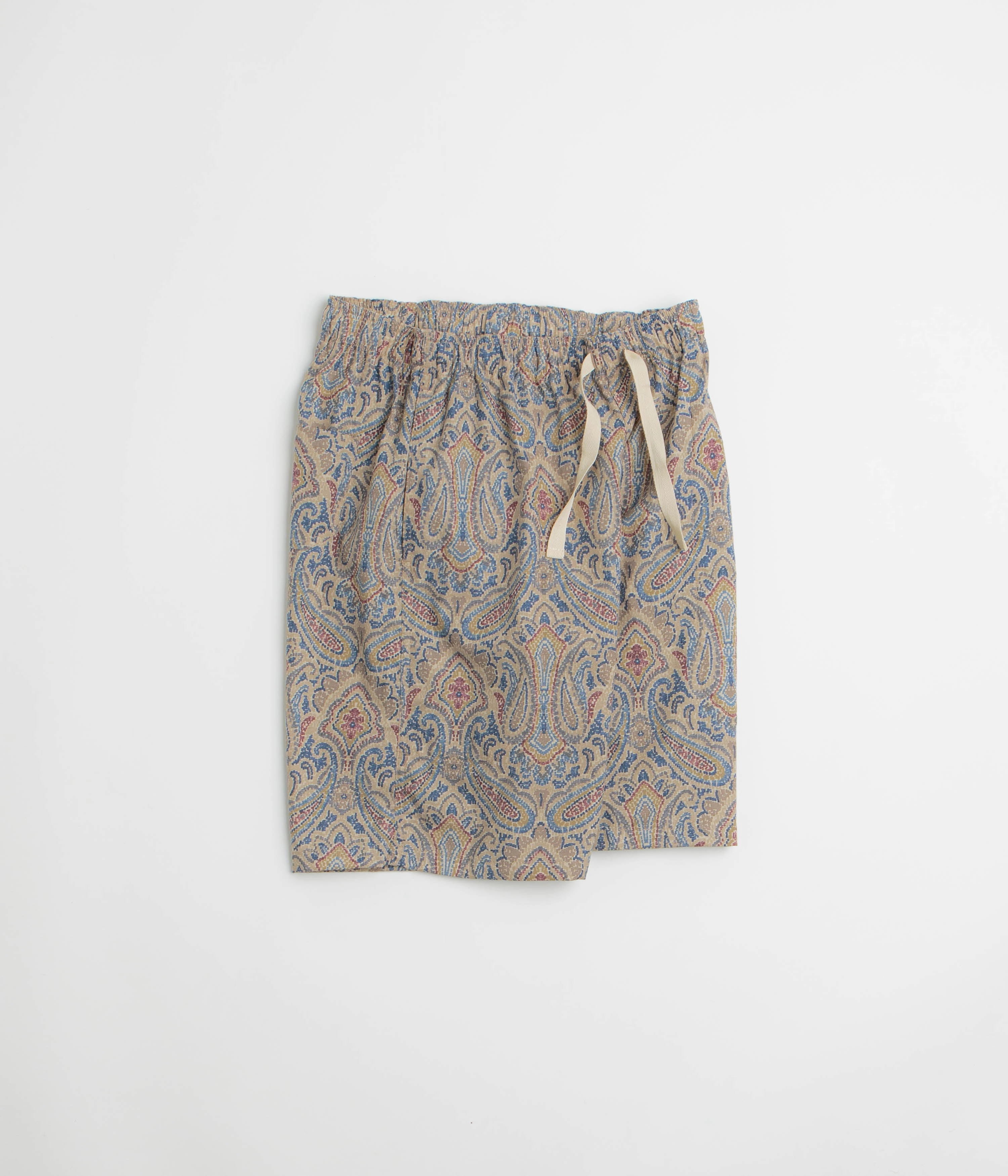 Howlin' Mindless Boogie Fantasy Shorts - Sand Psych Paisley Modern Aesthetic moisture - wicking