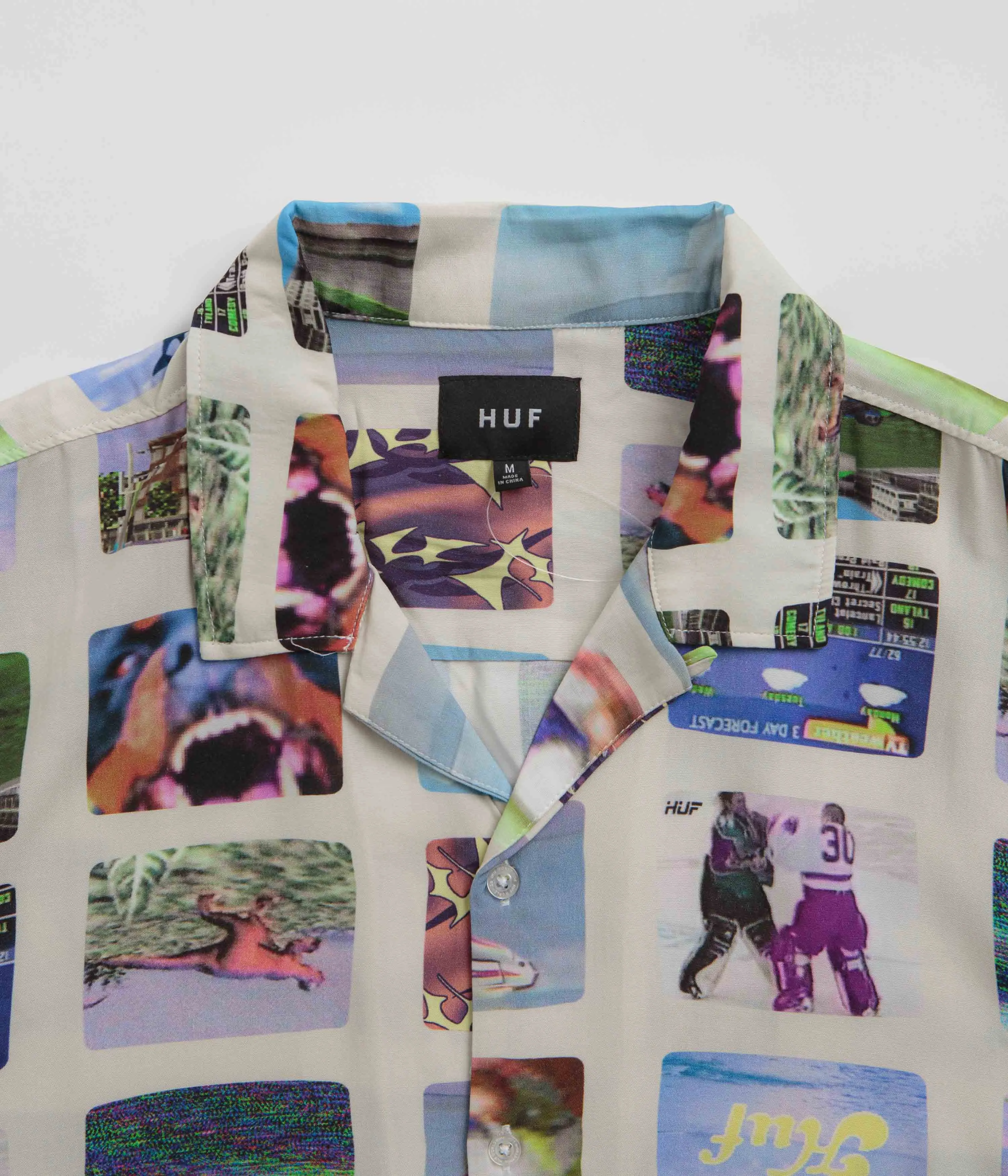HUF 500 Channels Resort Short Sleeve Shirt - Multi Edgy Fashion