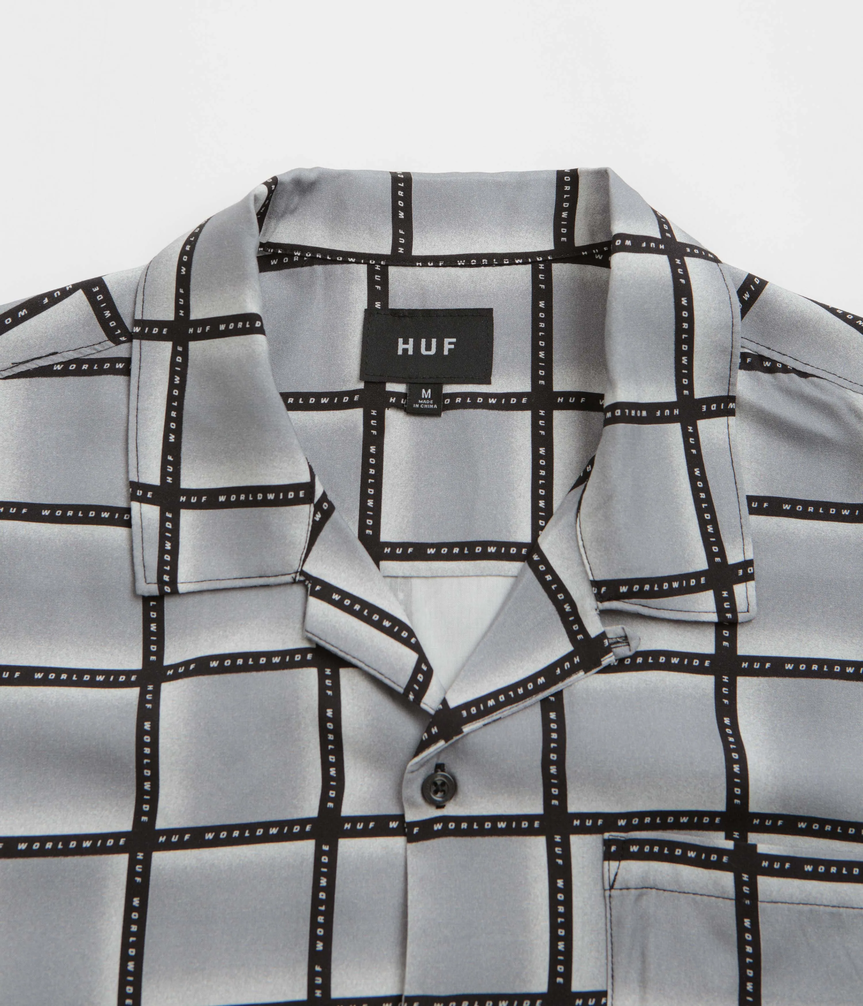 HUF Flynn Short Sleeve Resort Shirt - Black Hypoallergenic Lining Trendsetting