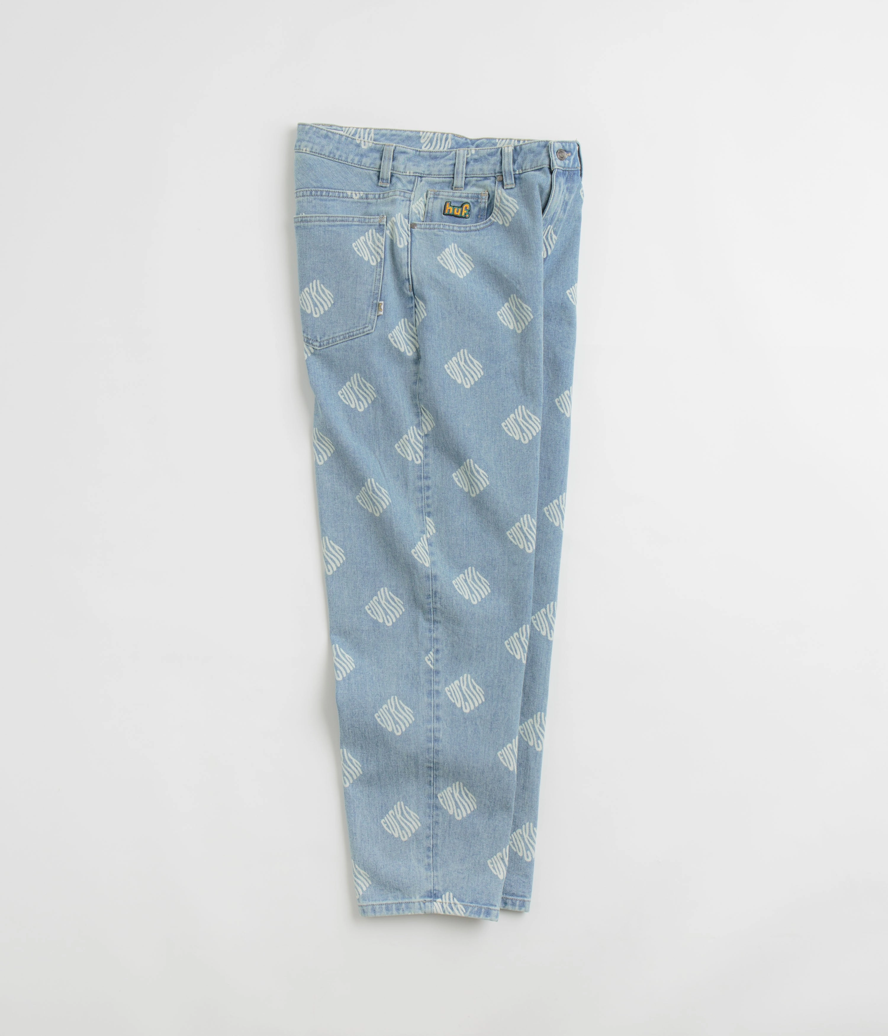 HUF Cromer Print Pants - Blue Tear Resistant Weave Comfortable Layering