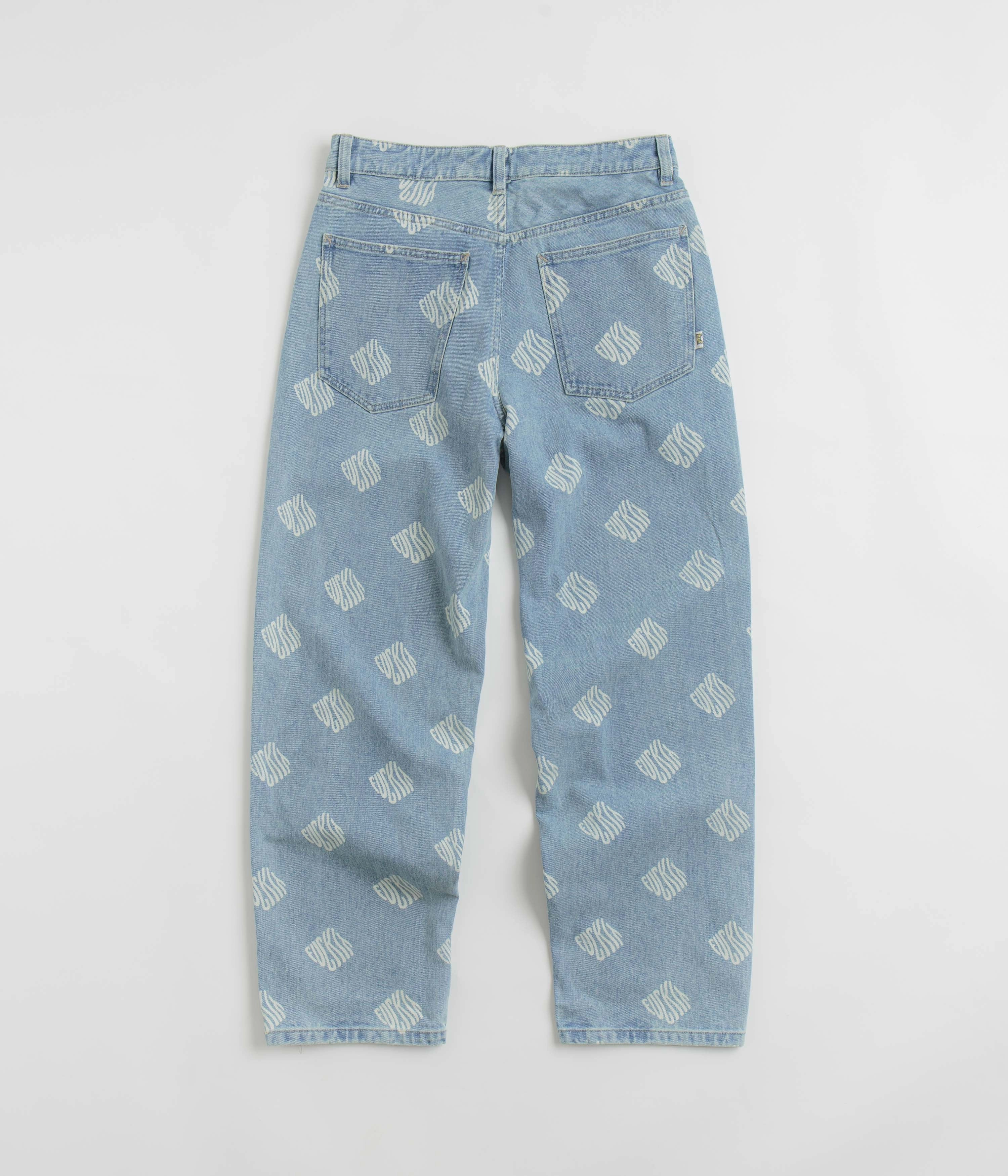 HUF Cromer Print Pants - Blue Layering Piece