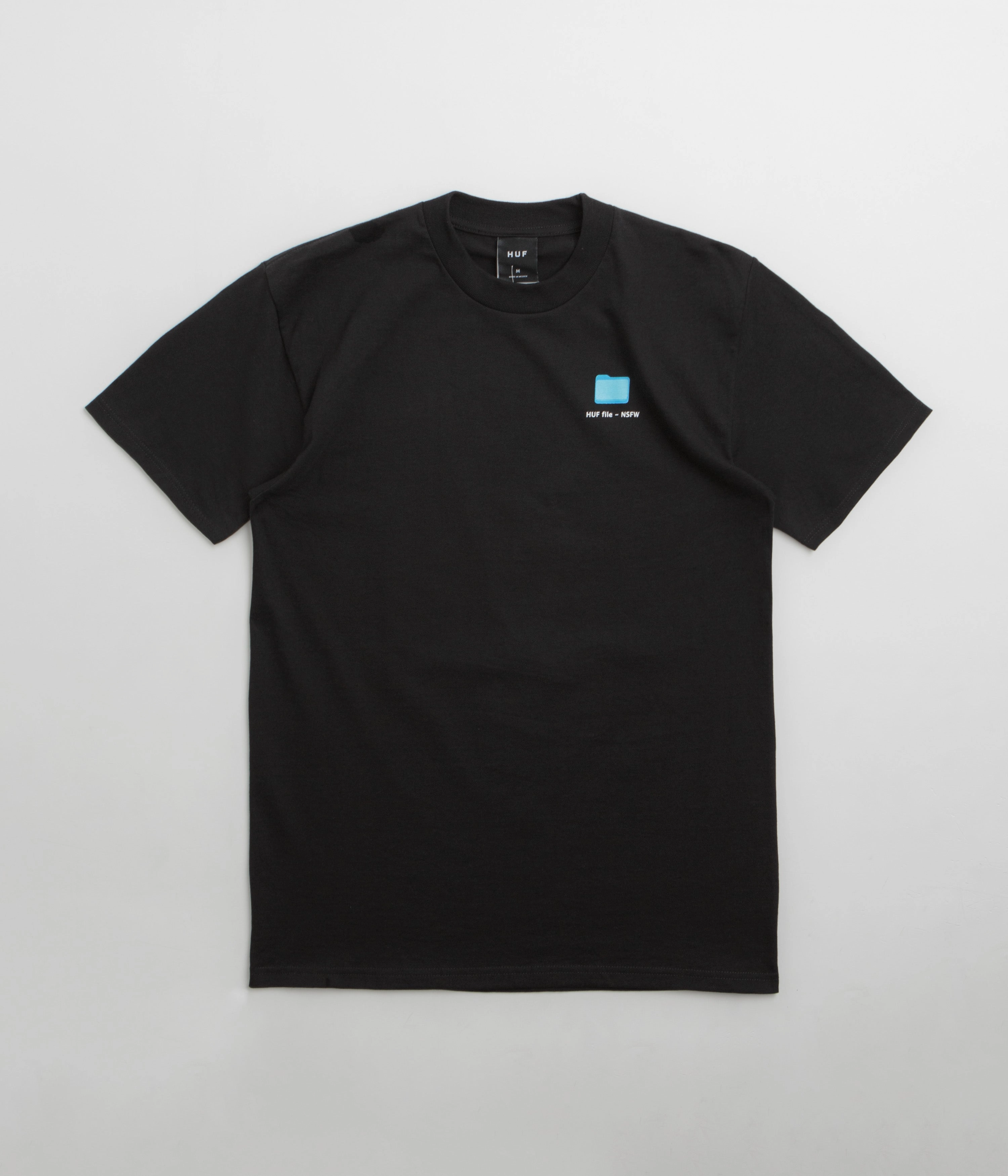 HUF Desktop T-Shirt - Black Simple Style