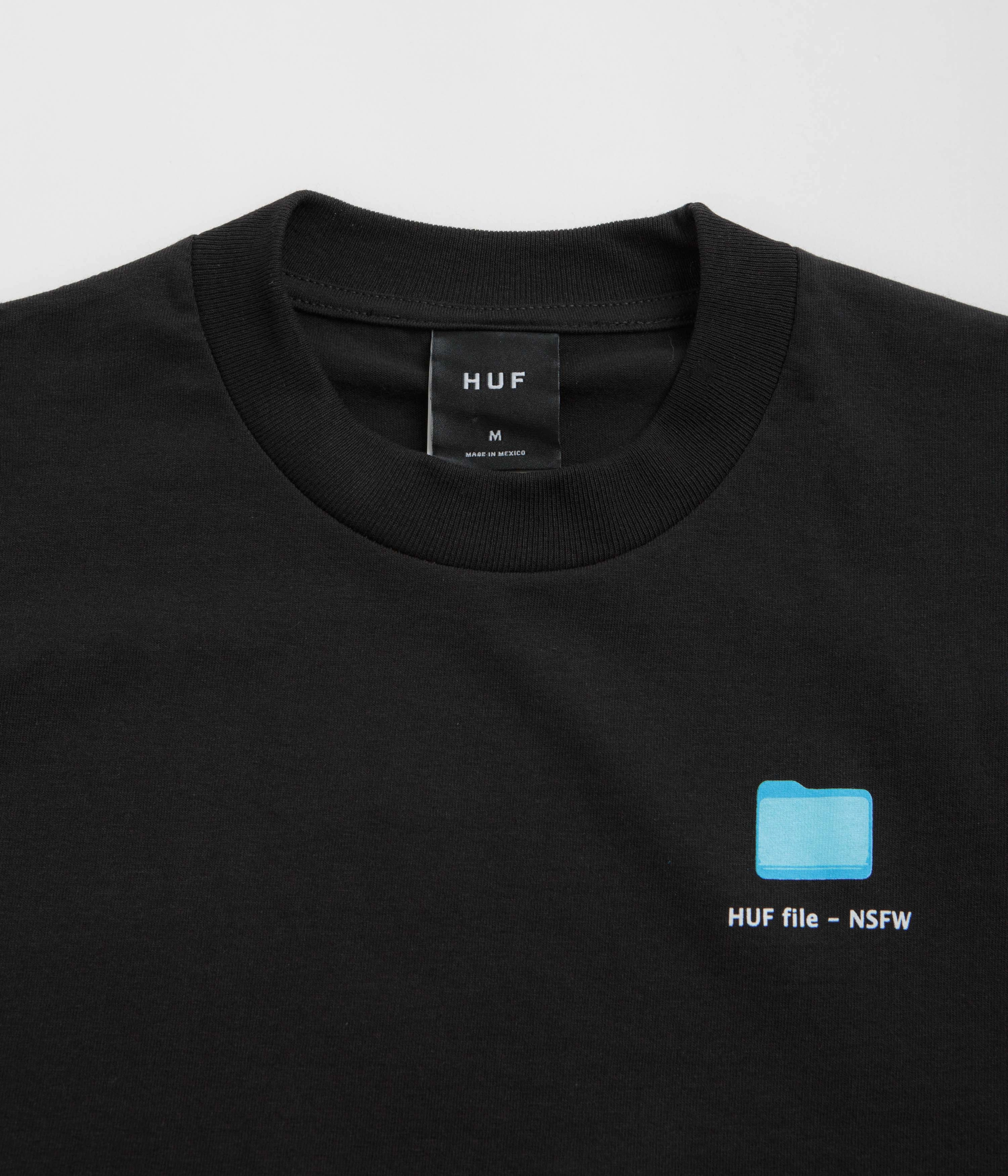 Biodegradable Textile Skin Friendly Lining HUF Desktop T-Shirt - Black