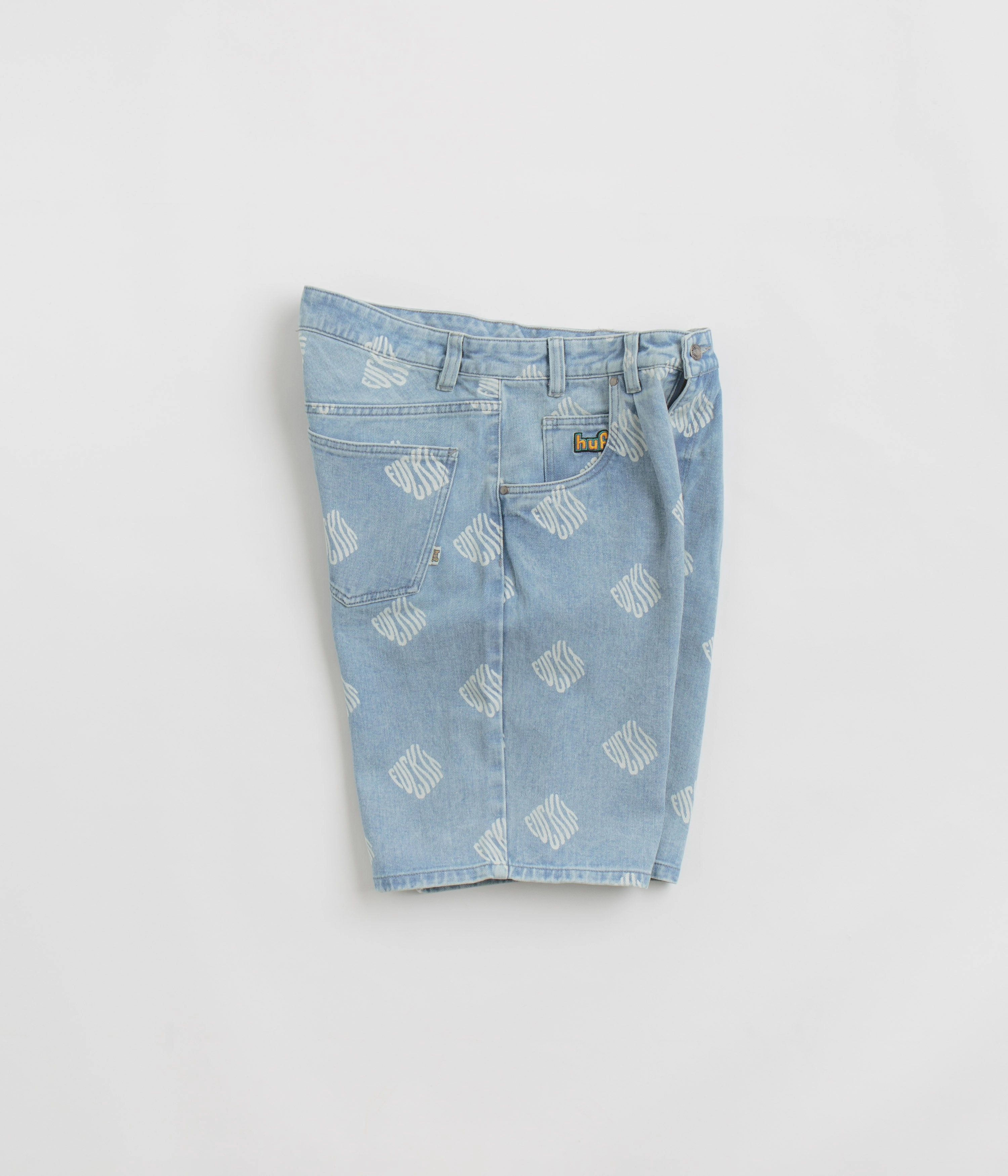 Easy Style HUF Fuck It Cromer Shorts - Blue