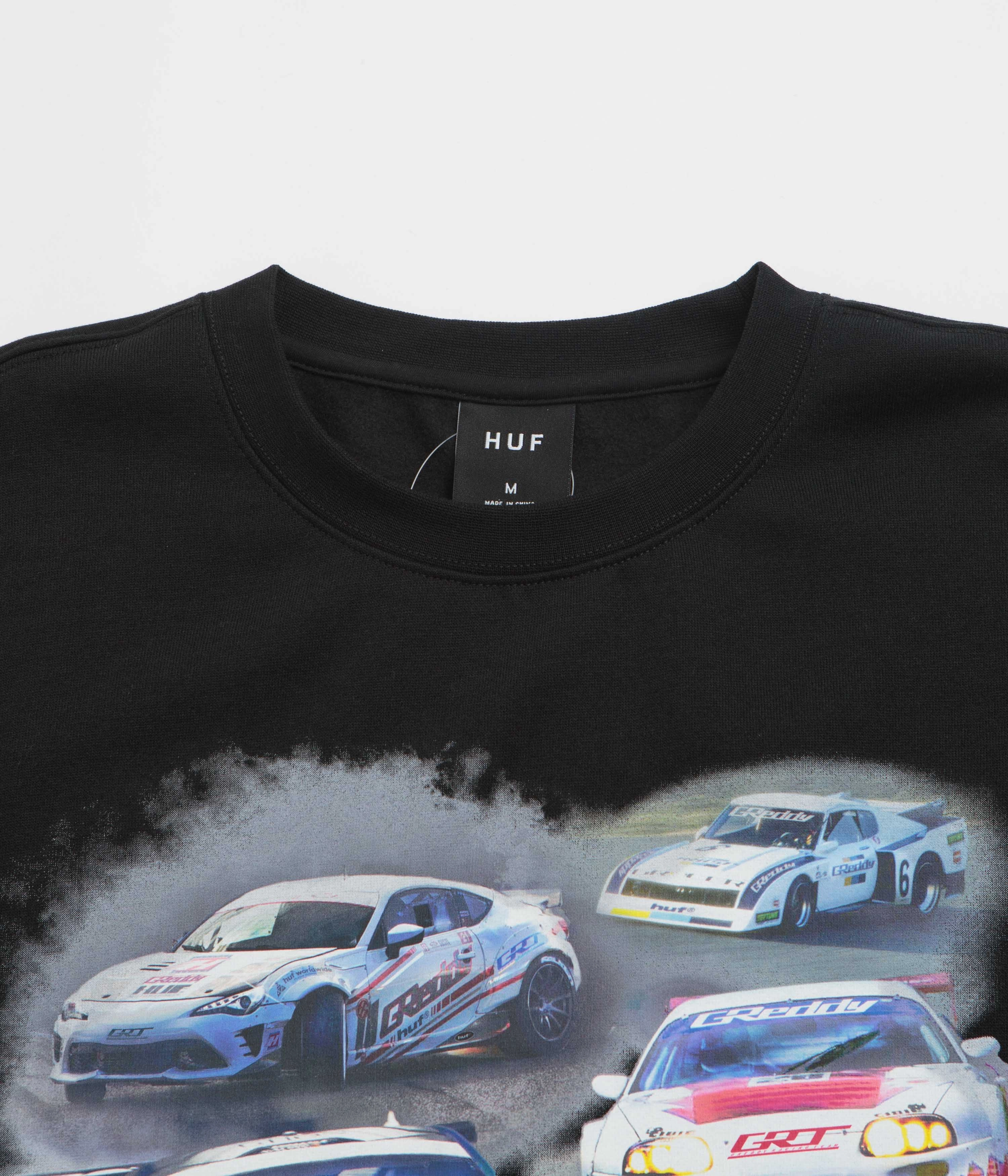 HUF Greddy Showcase Crewneck Sweatshirt - Black Winter Perfection