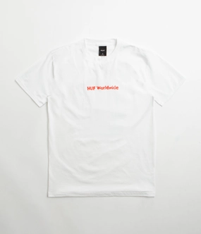 HUF Merida T-Shirt - White TearResistant Fabric NonIrritatingTags