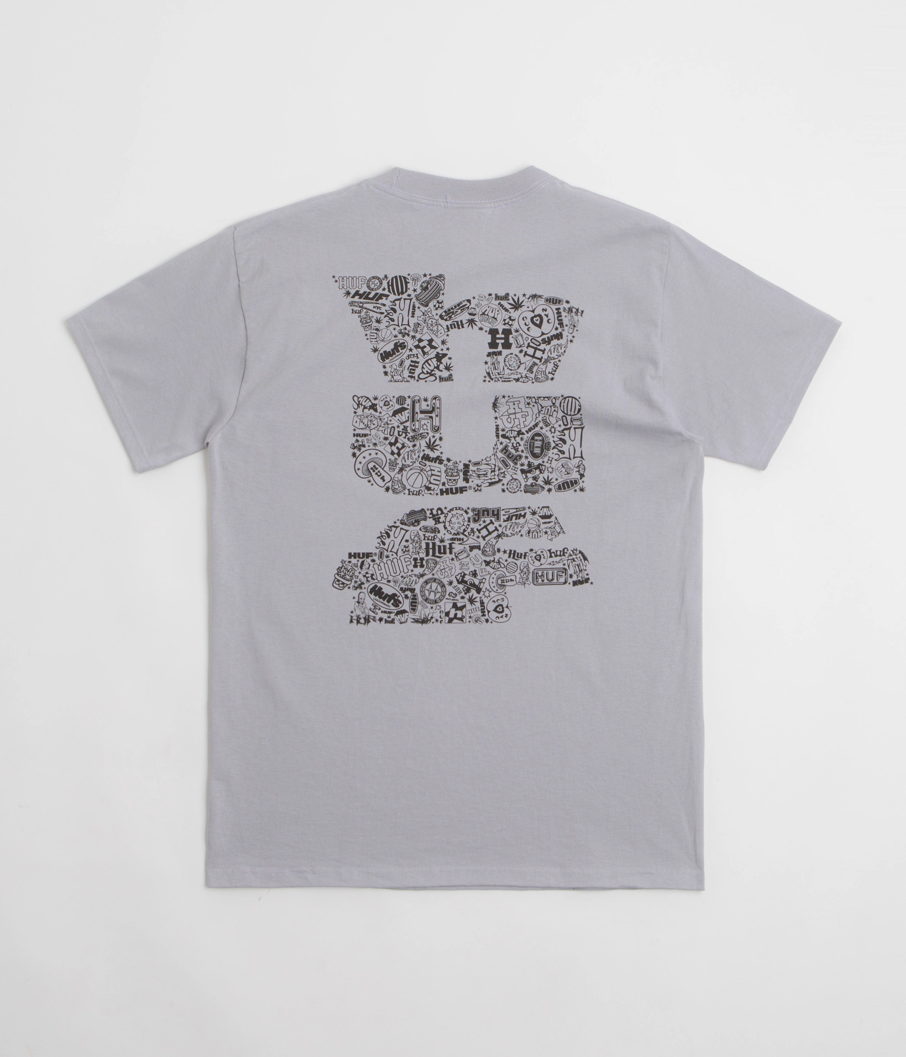 HUF Metablast T-Shirt - Dust Purple Water Based Ink DoubleStitched Seams