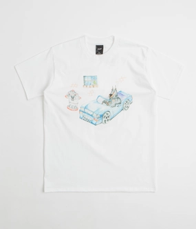 Seam Free Back HUF Road Dawg T-Shirt - White