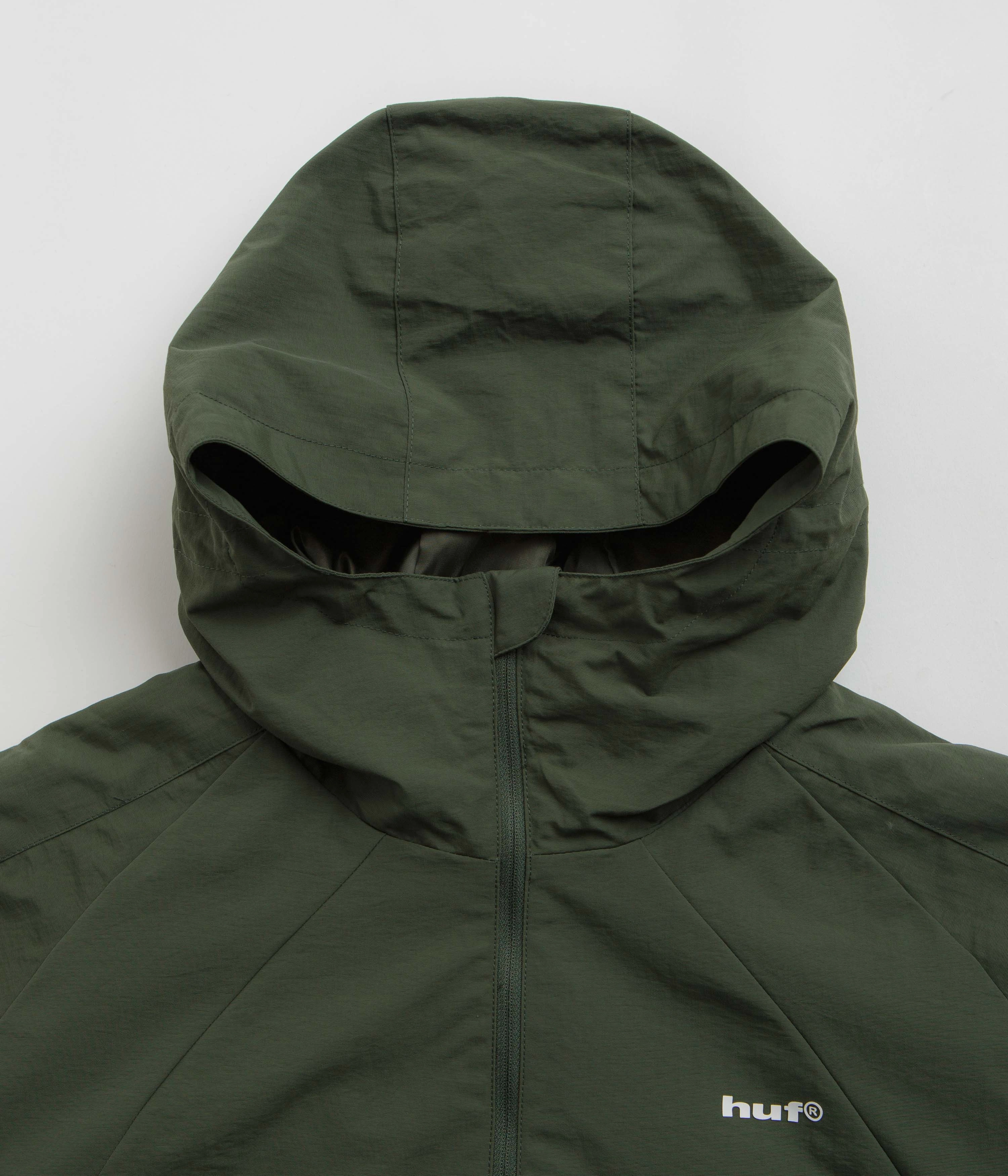 ReinforcedEdging OdorControlTreatment HUF Set Shell Jacket - Hunter Green
