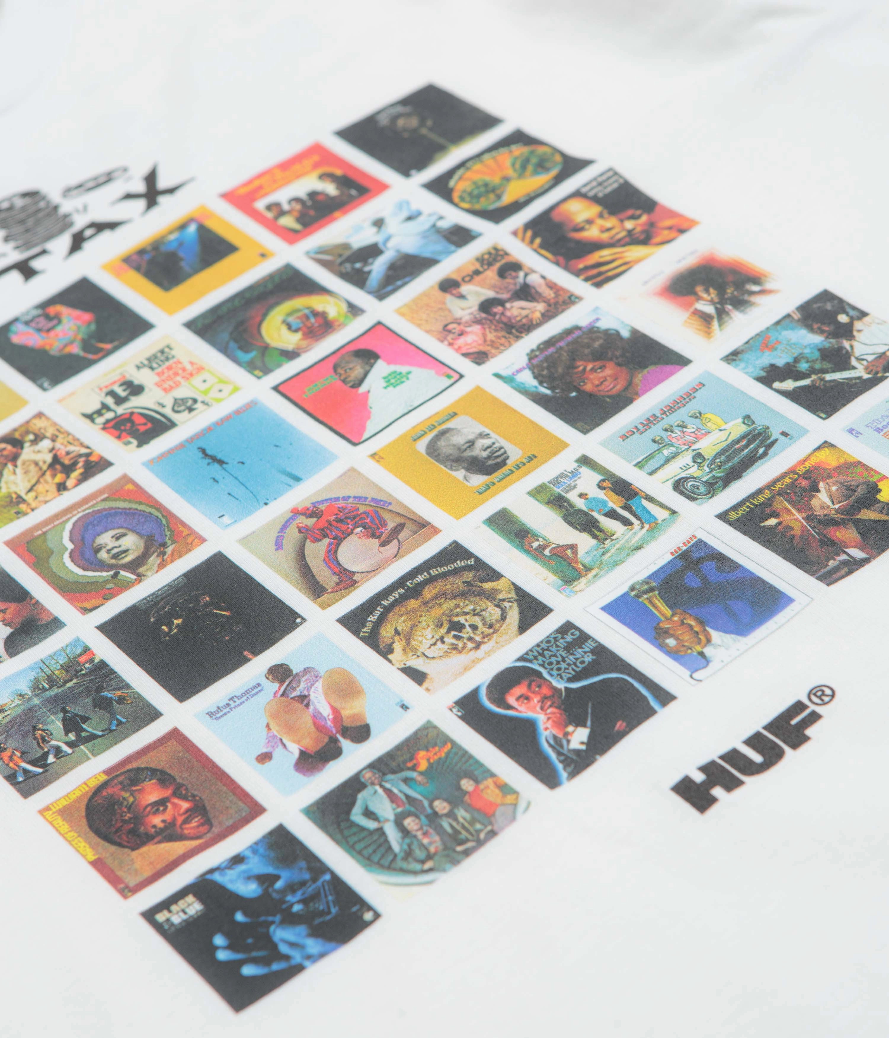 HUF Soulsville USA T-Shirt - White Everyday Casual Heather Jersey Material
