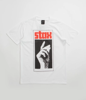 HUF Stax Snap T-Shirt - White UltraLightweight