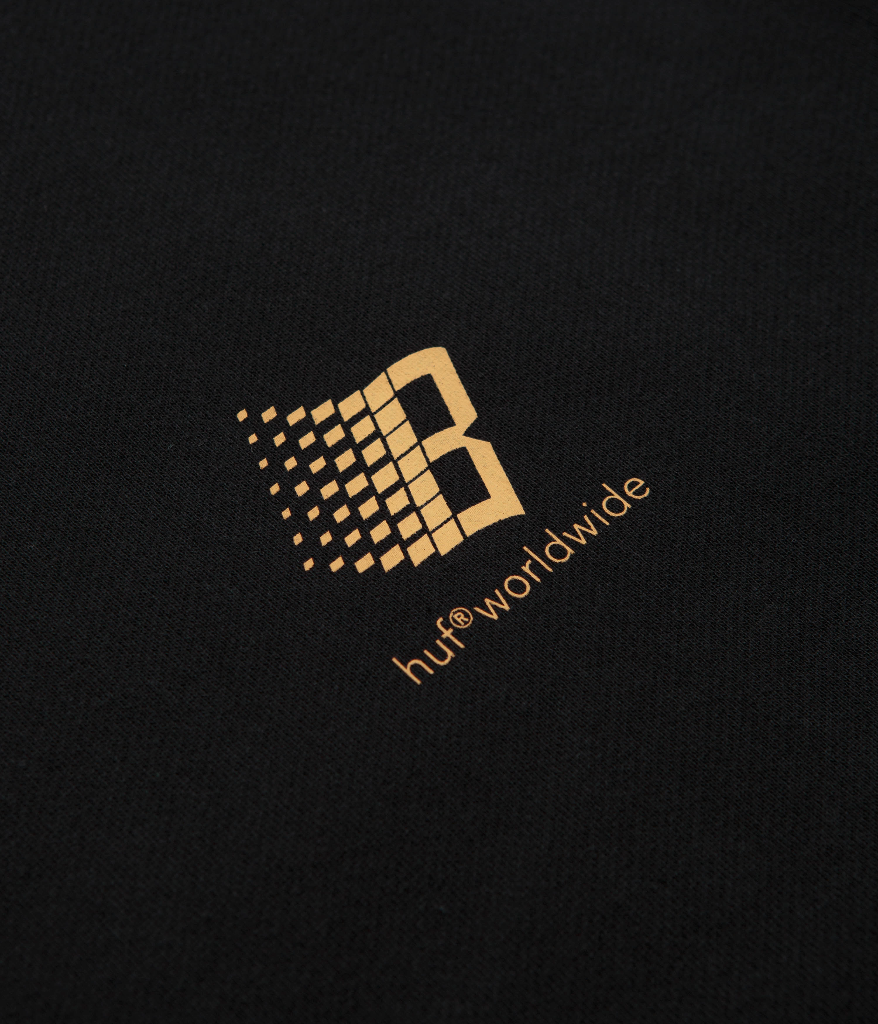 Comfy Warmth Fashion Knitwear HUF x Bronze 56K Crewneck Sweatshirt - Black