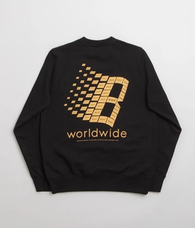 HUF x Bronze 56K Crewneck Sweatshirt - Black Functional Layer Temperature Regulating Fabric