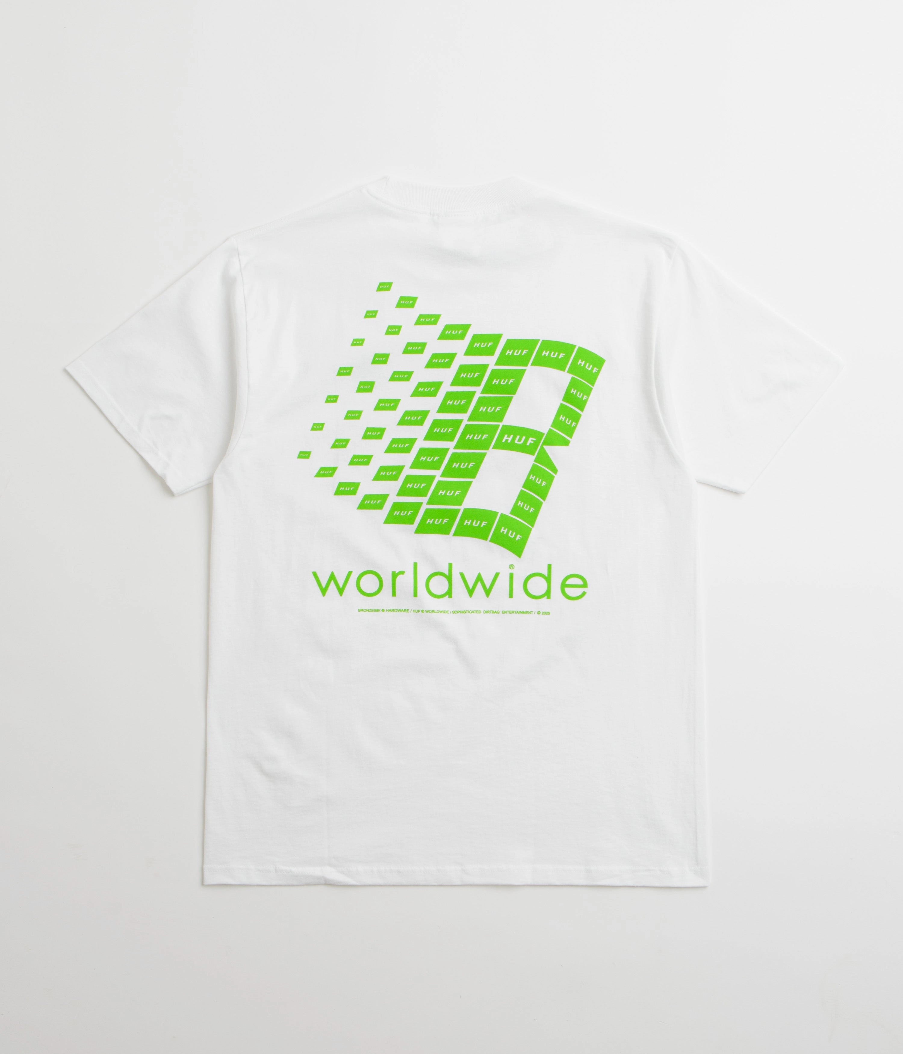 HUF x Bronze 56K T-Shirt - White Long Lasting Color
