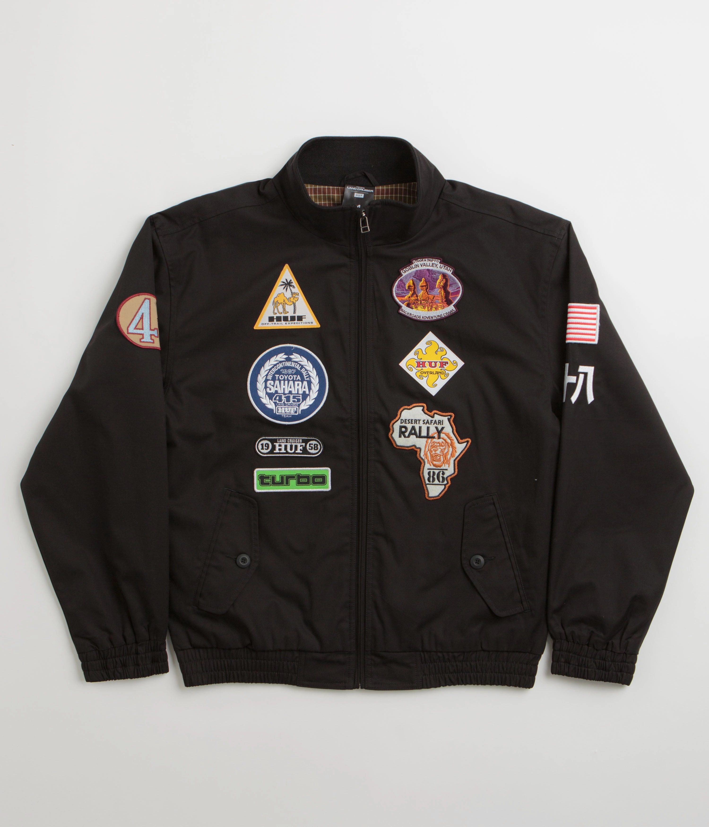 HUF x Toyota Overland Touring Jacket - Black Hollow Fiber Fill Oversized style