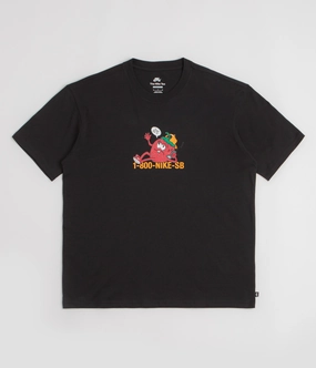 Casual Layer Nike SB Flip Phone T-Shirt - Black