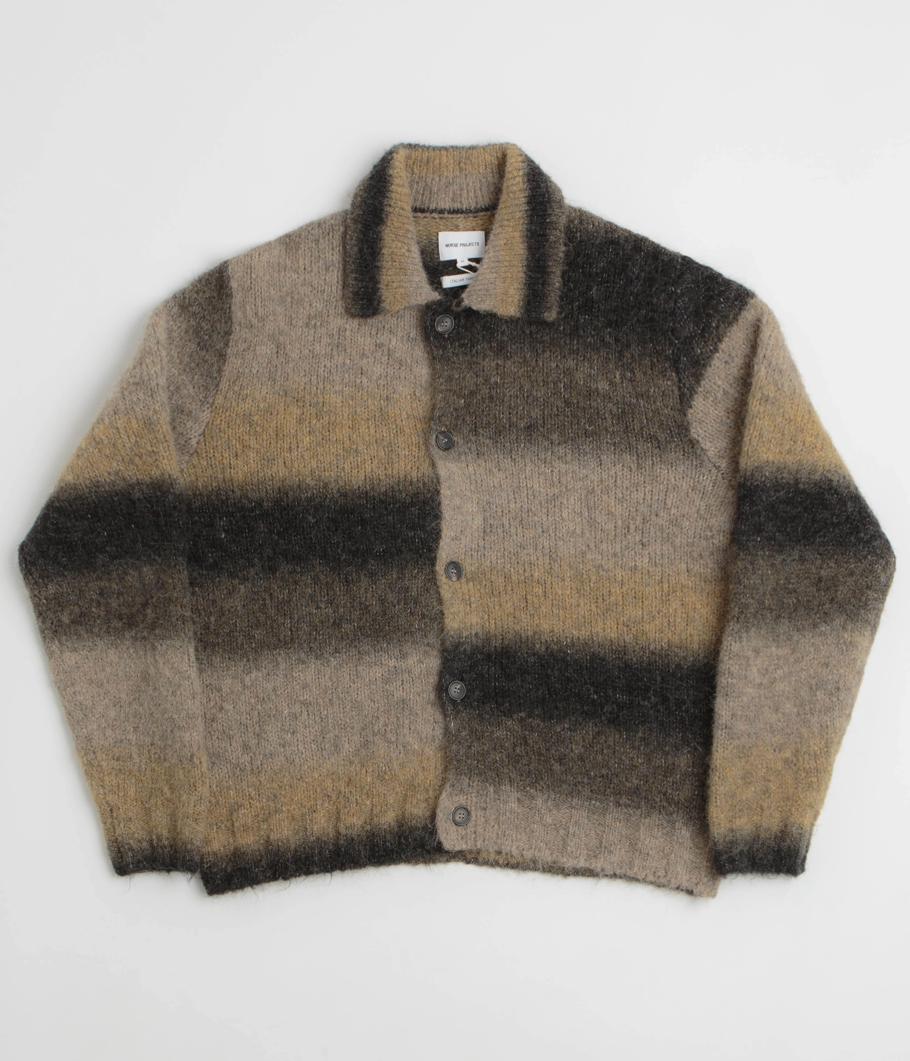 Norse Projects Erik Alpaca Wool Jacket - Utility Khaki Odor Resistant Tech