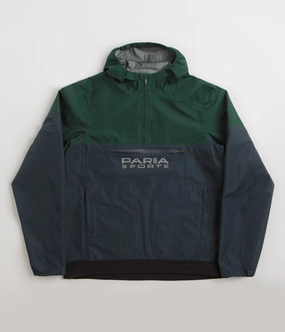 by Parra The Wind Dunes Anorak Jacket - Pine Green Street Fashion
