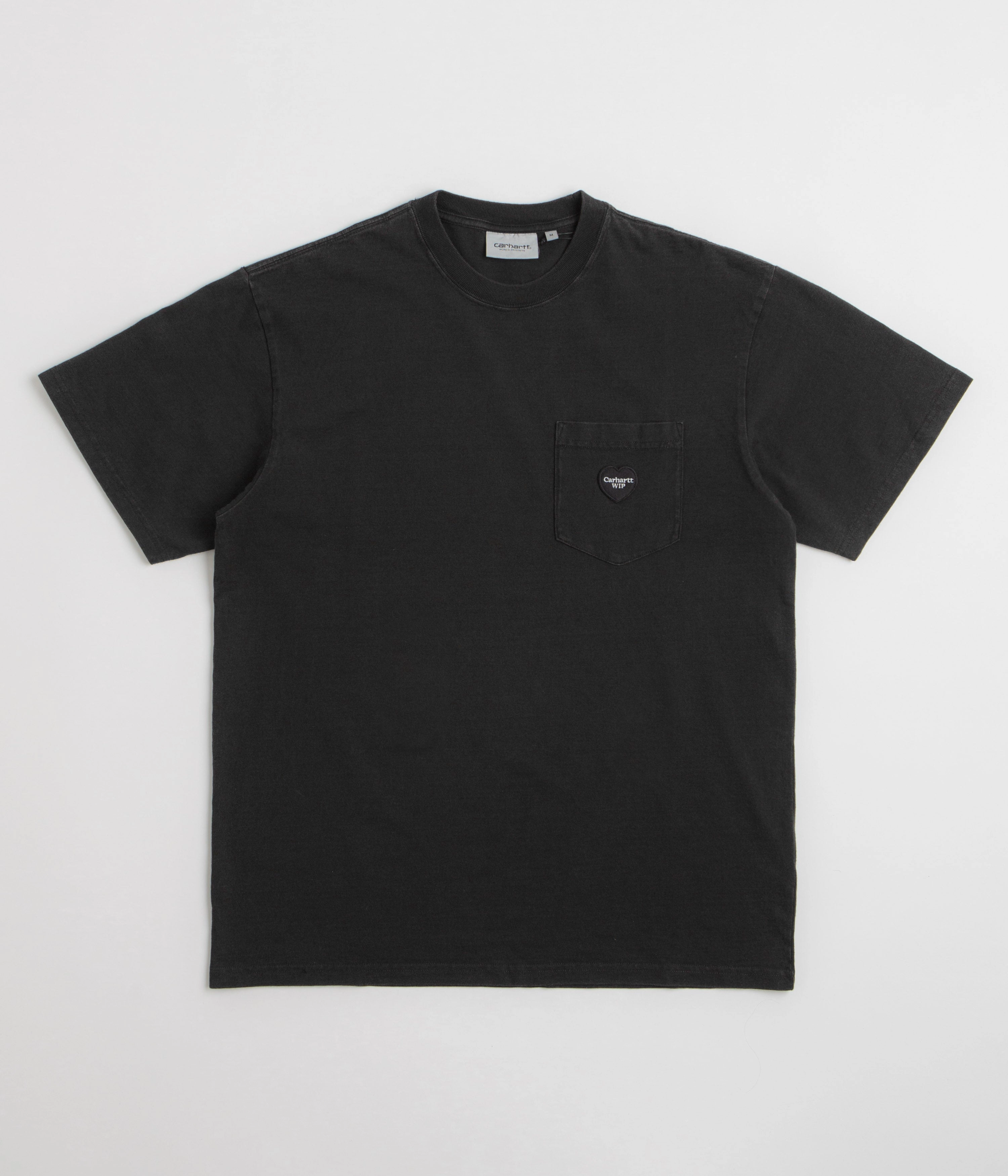 Anti-bacterial Round neck simplicity Carhartt Ingo Pocket T-Shirt - Black