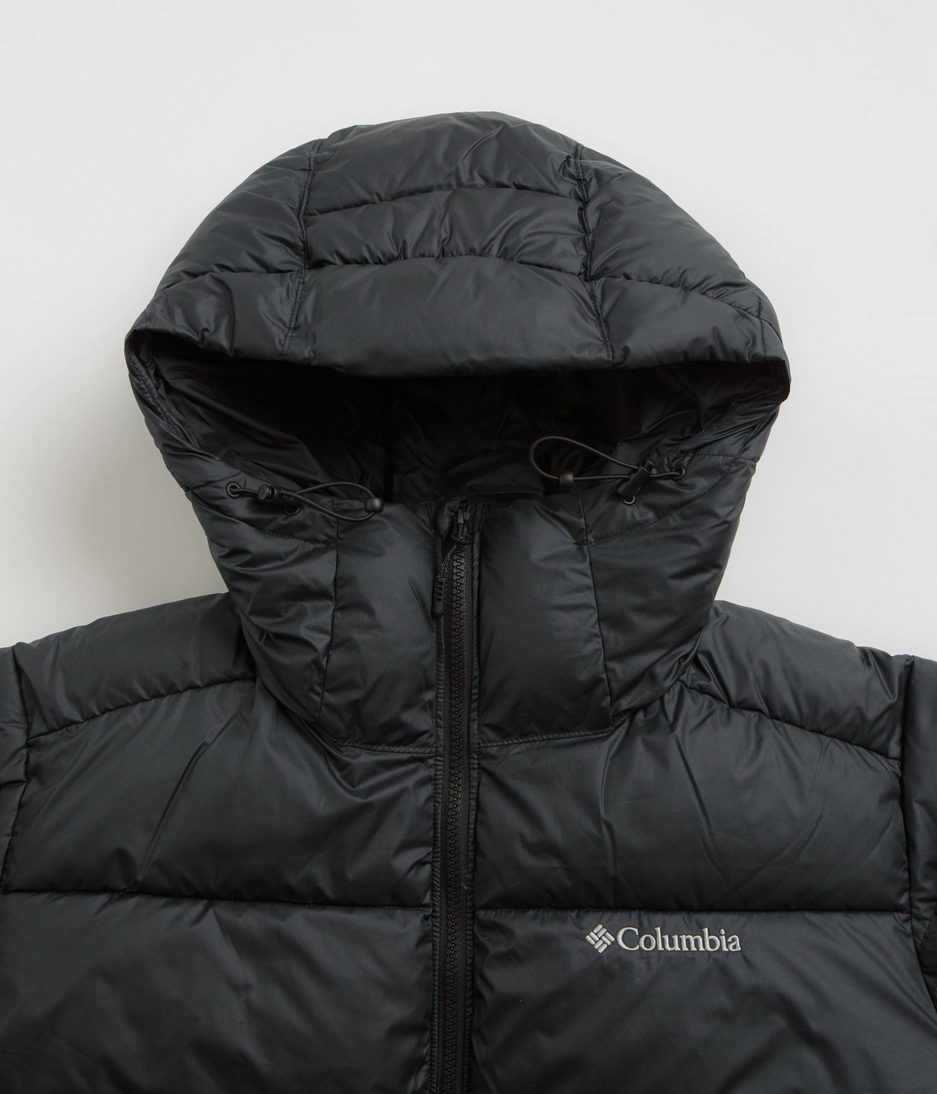 Snap Closures Columbia Pike Lake II Hooded Jacket - Black / Black
