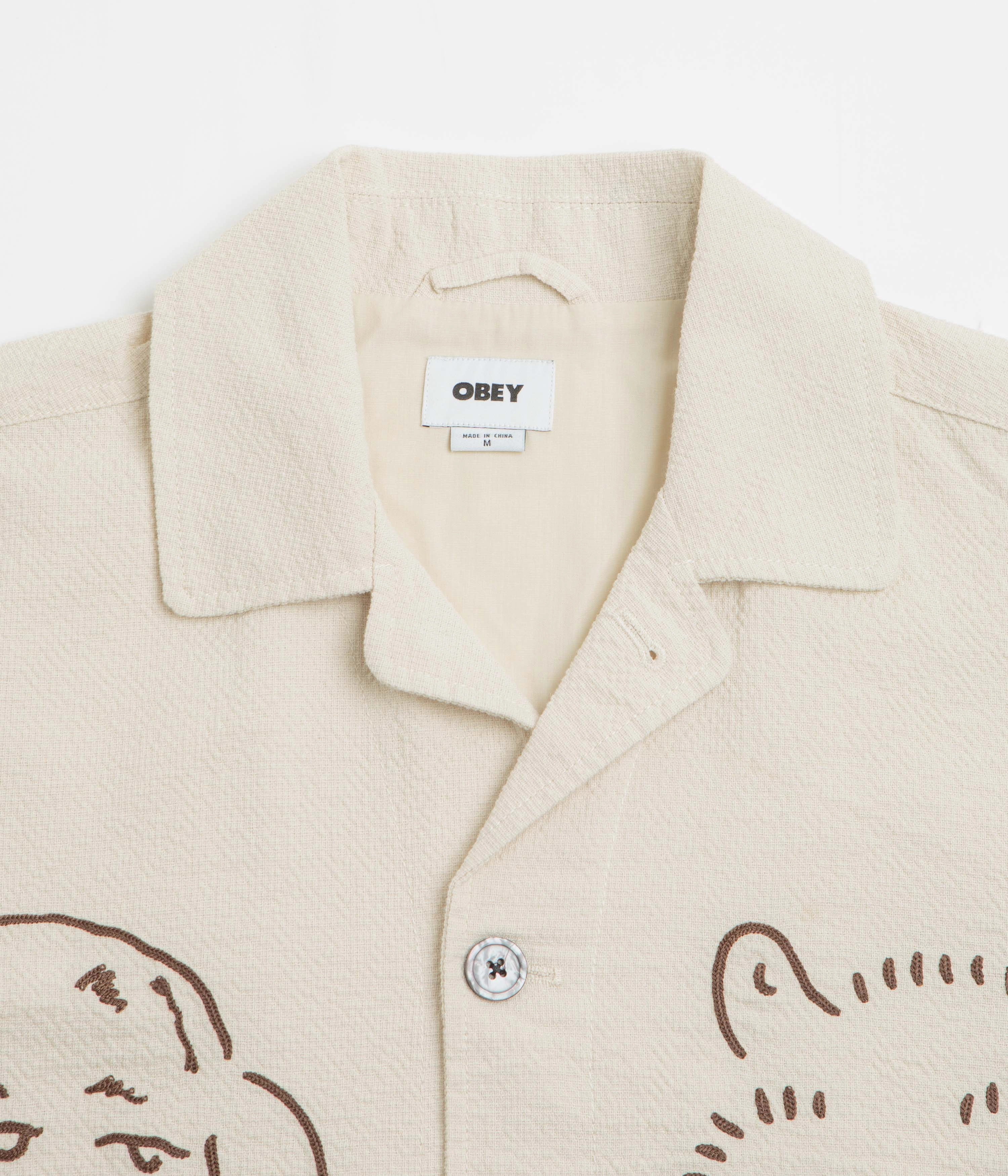 Friction Resistant Enhanced Edge Binding Obey Vesta Shirt Jacket - Egret
