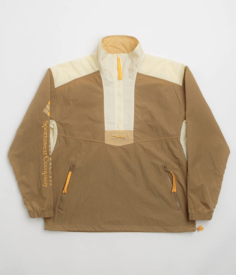 Seamless Street Fit Columbia Riptide II Retro Windbreaker Anorak - Delta / Lemon Wash