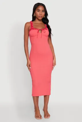 Iris Two Tone Tie Front Tank Dress Light Mood
