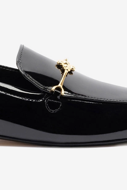 Katherine Loafer In Black Patent Leather Market Day Step Clear