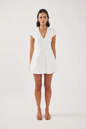 Perfect Stranger Arielle Mini Dress White Dreamy Look Soft Appearance