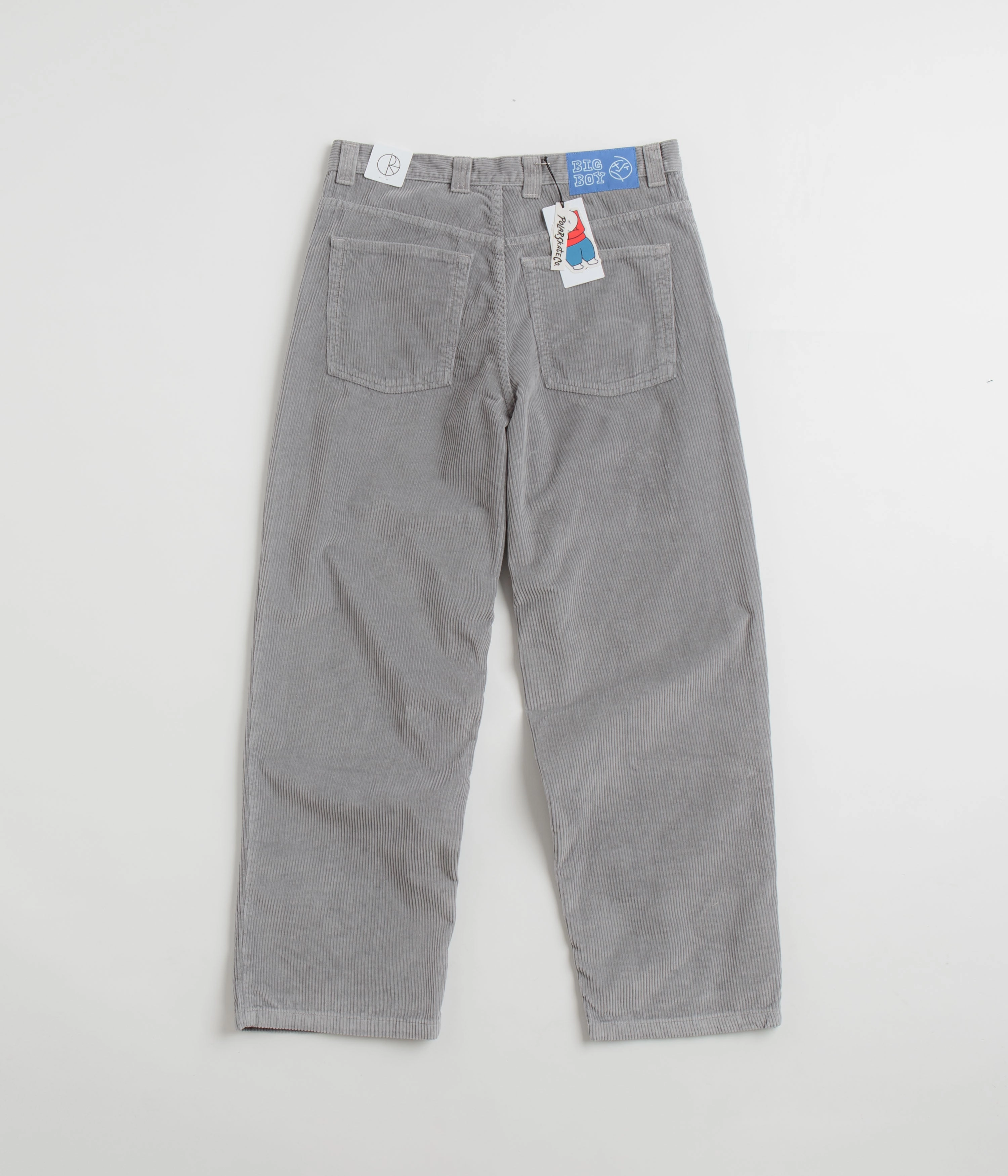 Stylish Waistband Non Slip Waistband Polar Big Boy Cord Pants - Silver