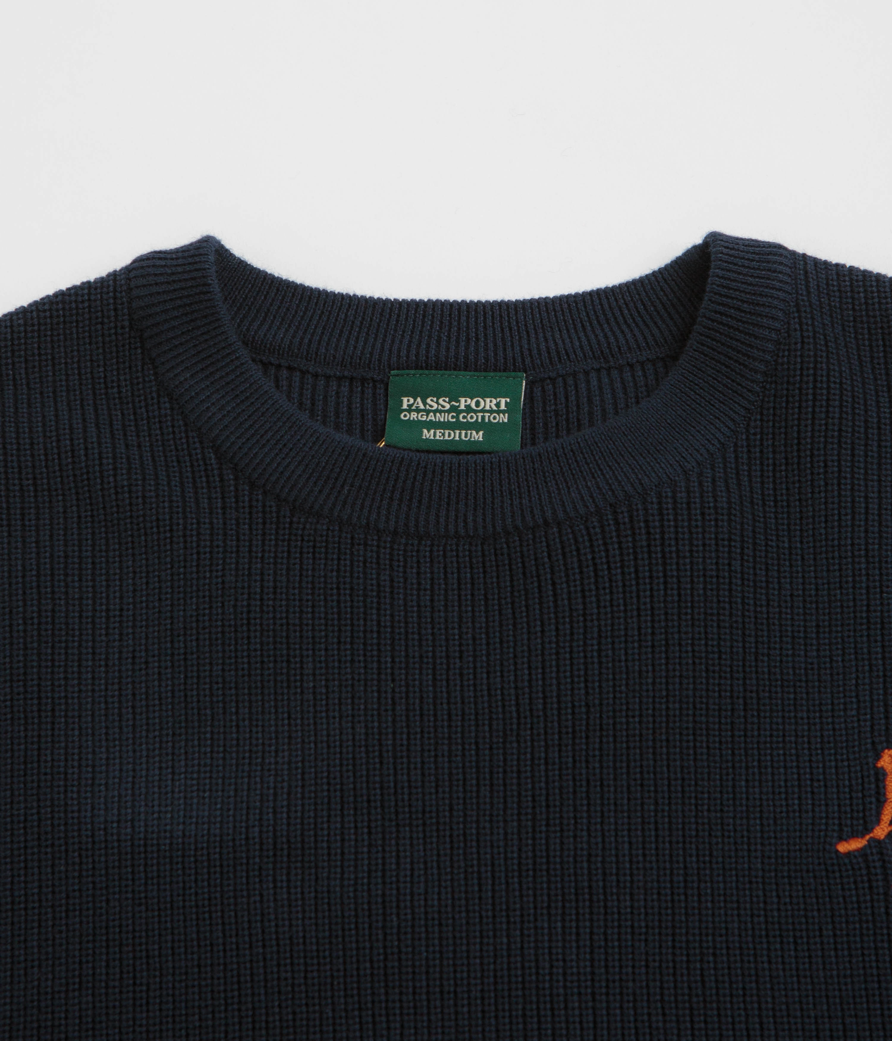 Cozy Choice Fashion Layer Pass Port Organic Cotton Stripe Knit Sweatshirt - Navy