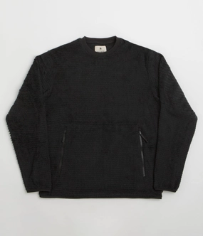 Snow Peak Thermo Control Sweatshirt - Black Comfortable Design Effortless Knit