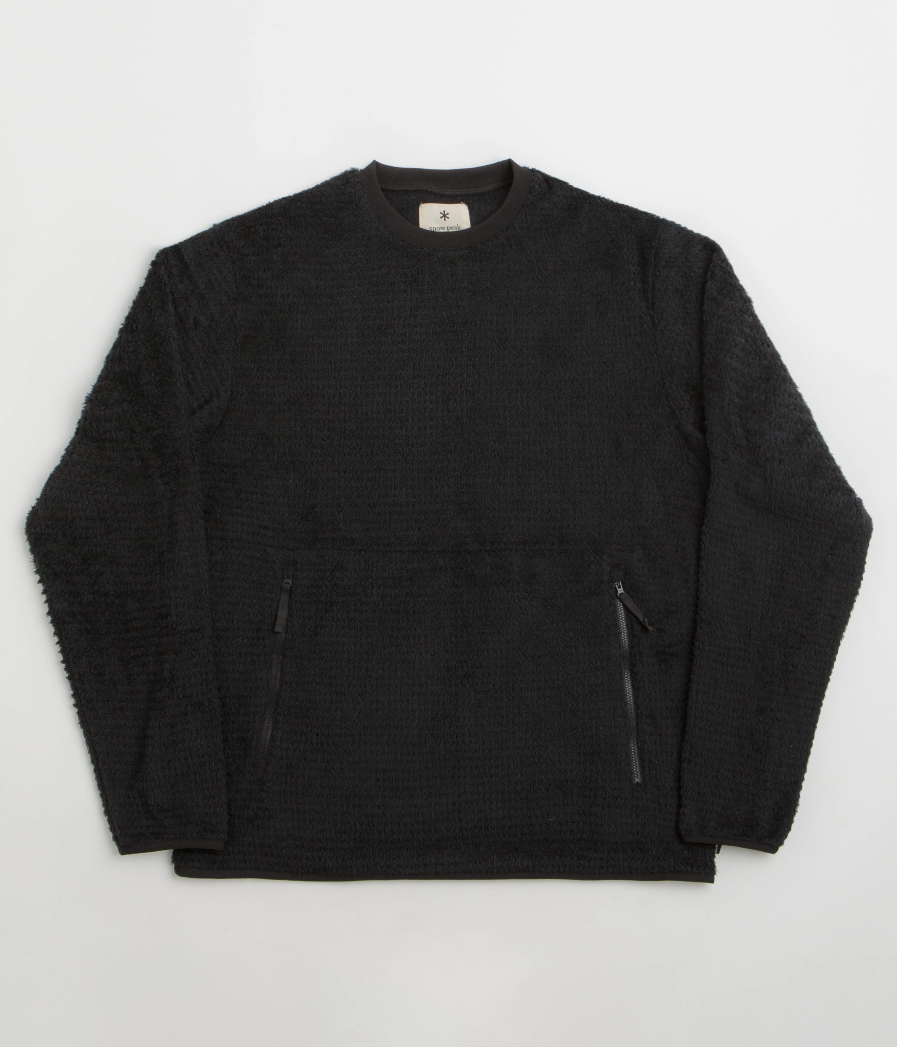 Snow Peak Thermo Control Sweatshirt - Black Comfortable Design Effortless Knit