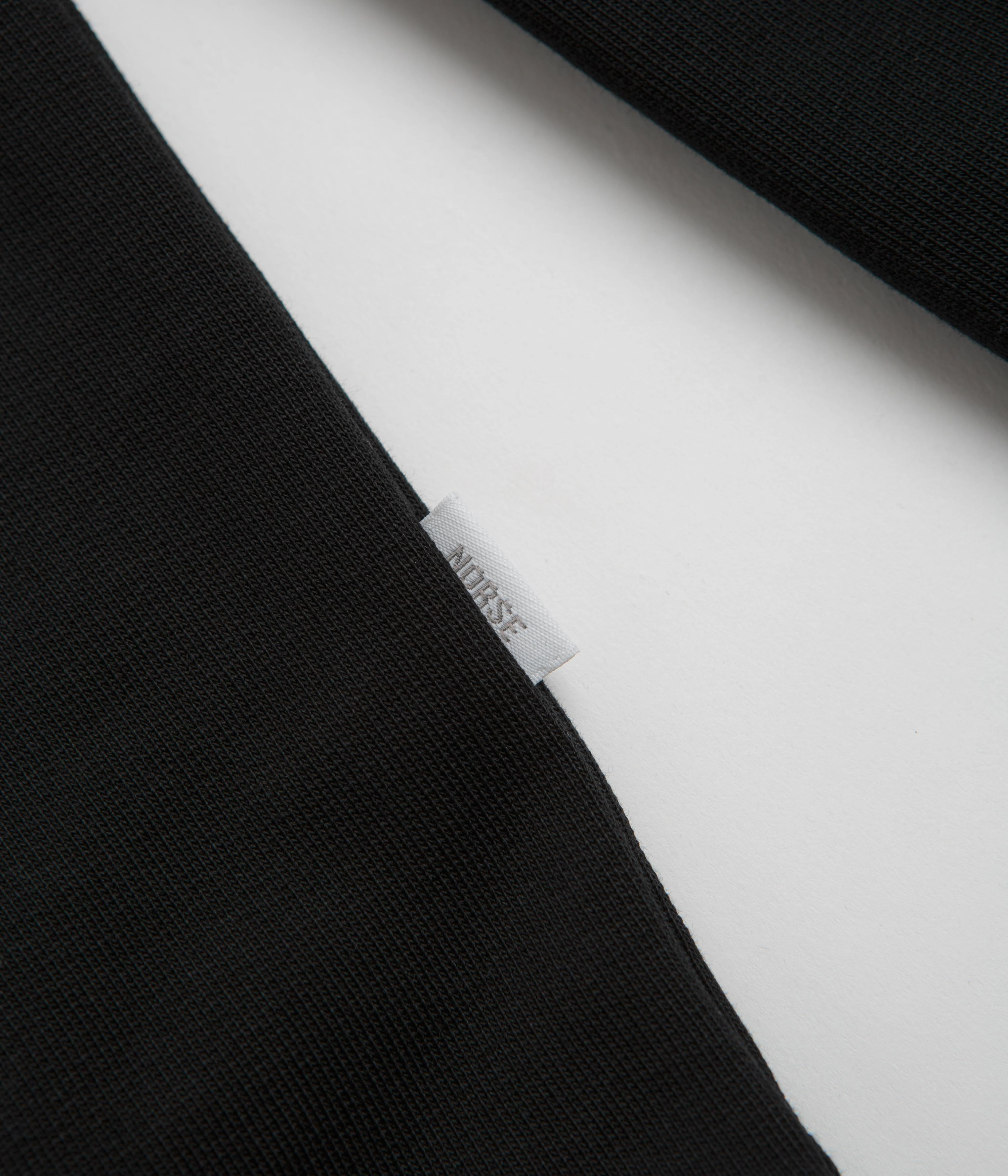 Comfy Knitwear Look Knit Perfection Norse Projects Standard Half Zip Sweatshirt - Black