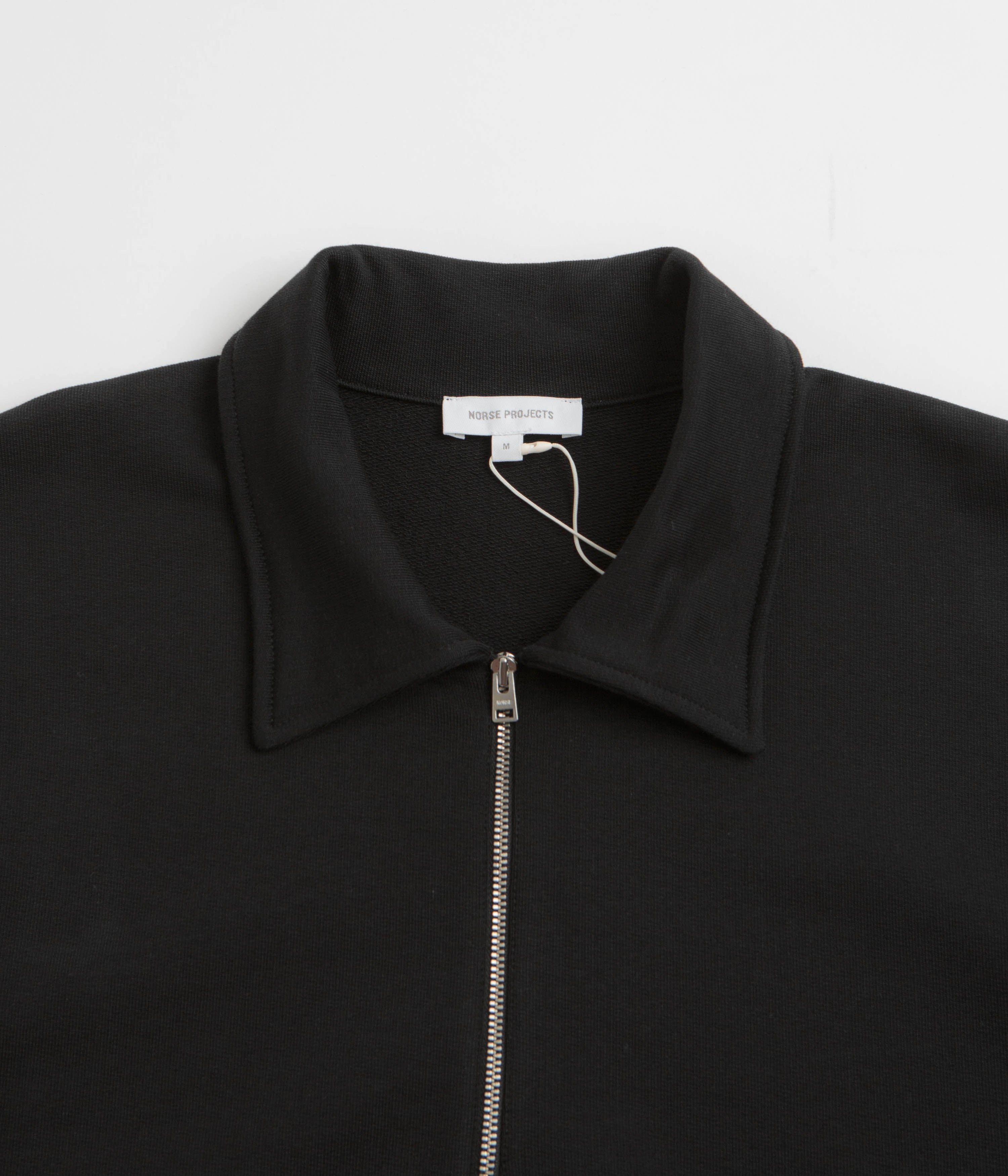 Norse Projects Standard Half Zip Sweatshirt - Black Cozy Knit Design