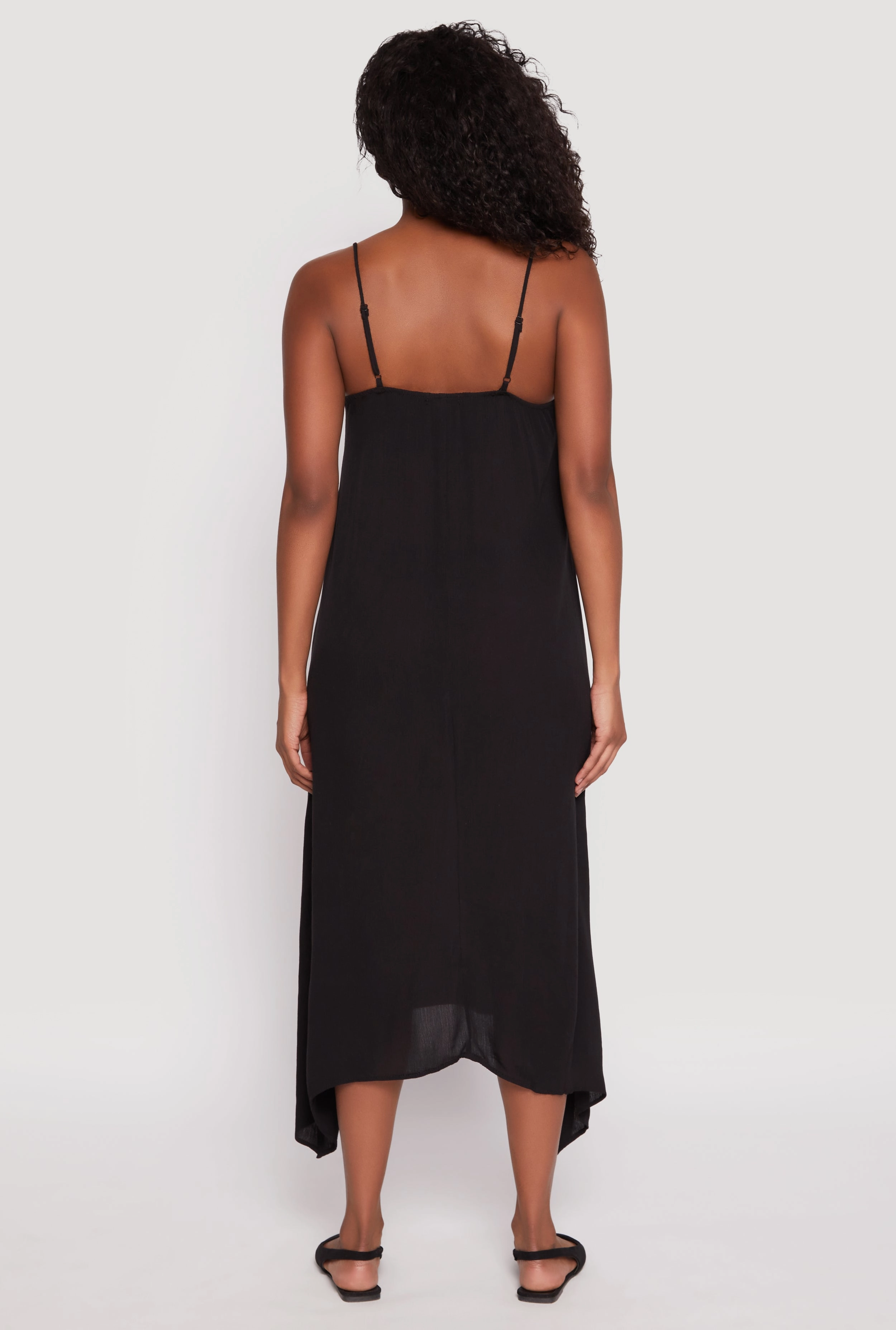 Mood Friendly Casual event outfit Lace Up Sharkbite Hem Maxi Dress