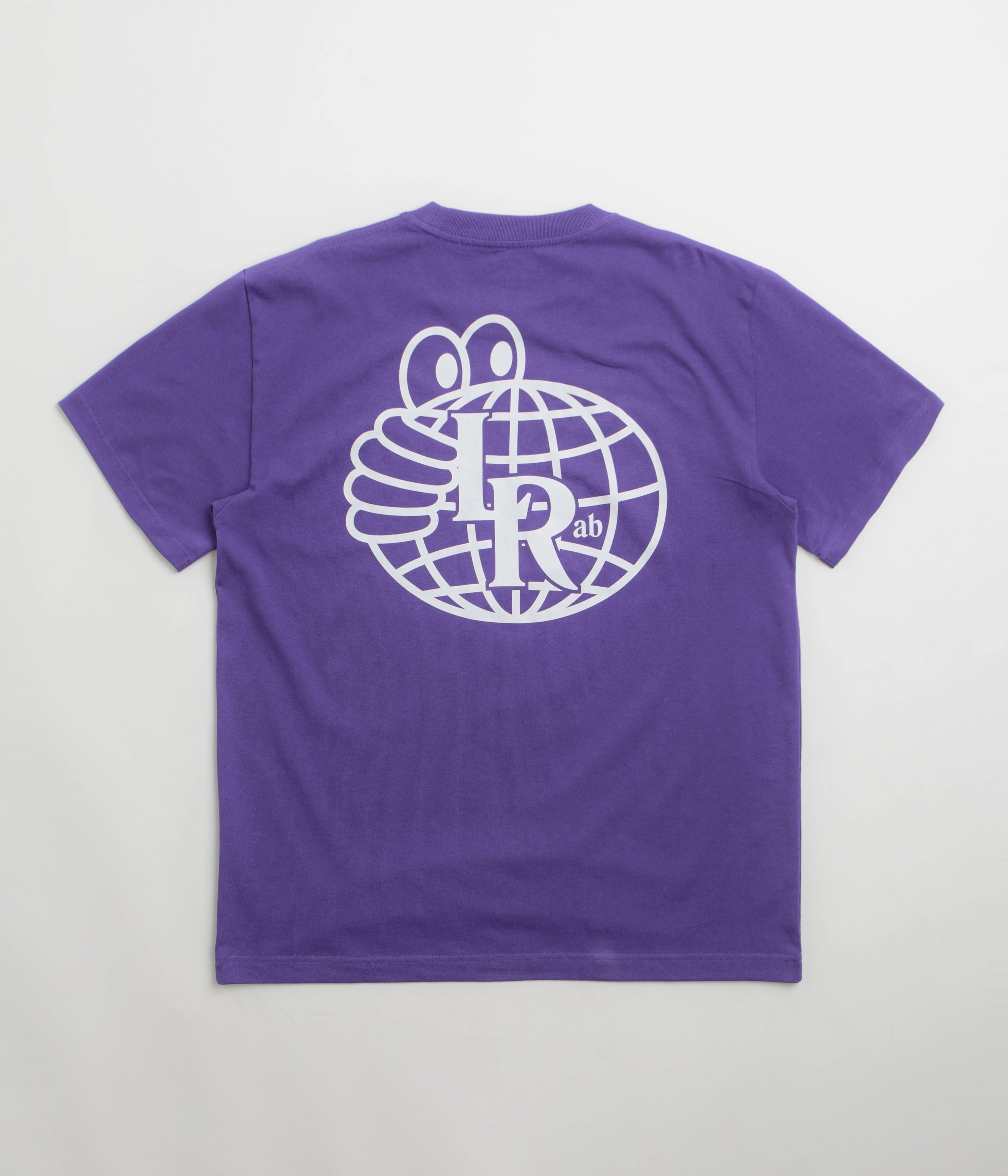 Last Resort AB Atlas Monogram T-Shirt - Heliotrope / White Cool and Relaxed