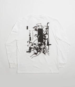 Last Resort AB Brain Freeze Long Sleeve T-Shirt - White Sleek Design