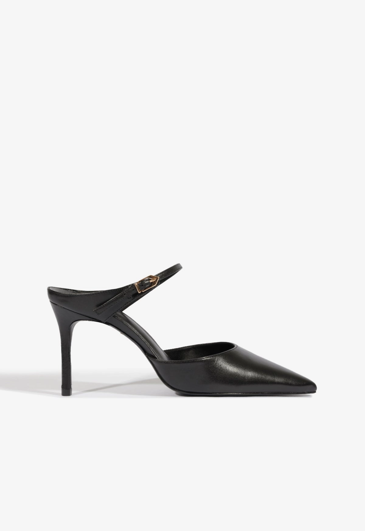 Laura Mule Leather Pump Comfortable Pumps High Heel Sandals for Weddings