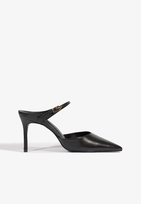 Luxe Sandals Sturdy Build Laura Mule Leather Pump