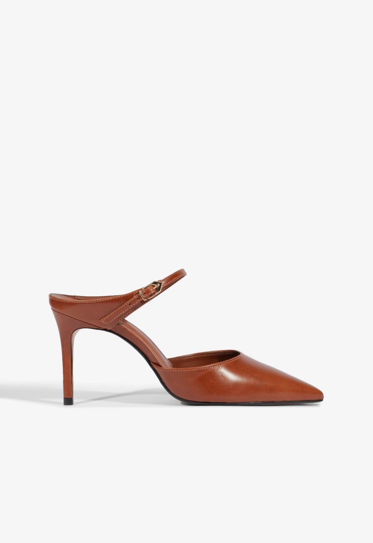 True Comfort Smooth Soles Laura Mule Leather Pump