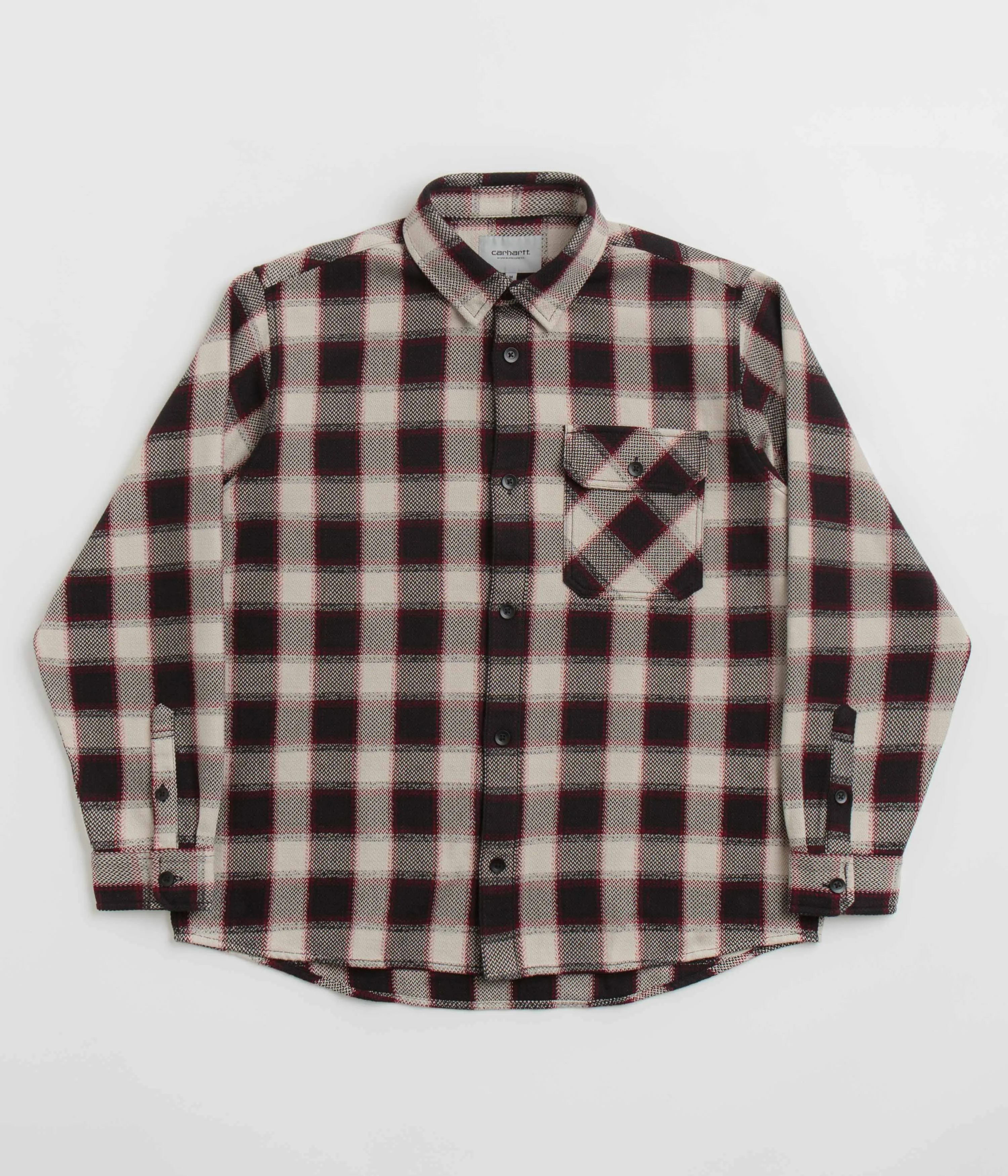 Carhartt Witten Shirt - Witten Check / Moonbeam Smooth Stitch Pattern Contemporary Design