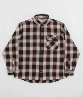 Carhartt Witten Shirt - Witten Check / Moonbeam Smooth Stitch Pattern Contemporary Design