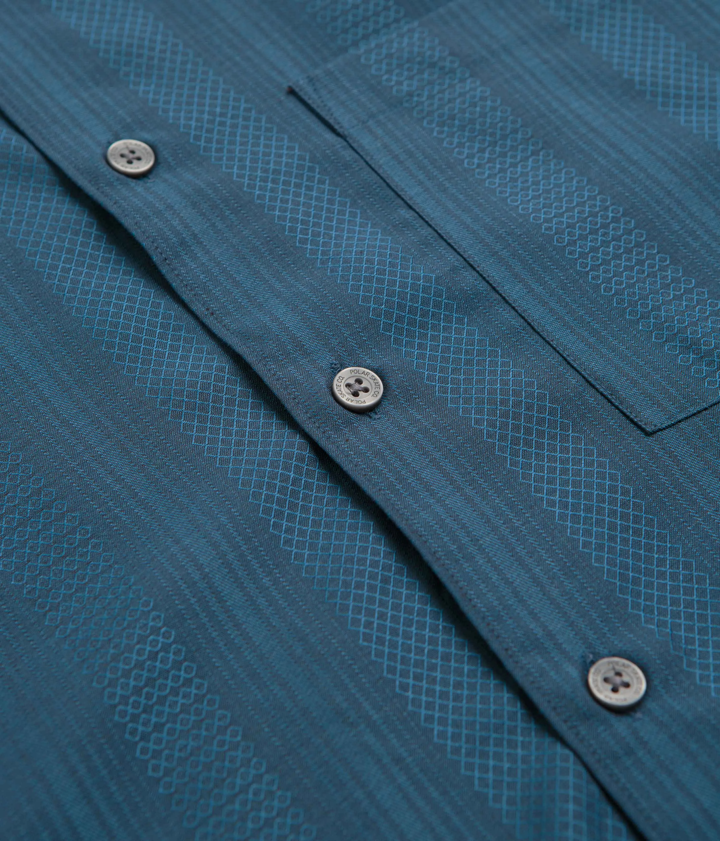 Polar Tim Shirt - Steel Blue Breathable Underarm Vents Designer Touch
