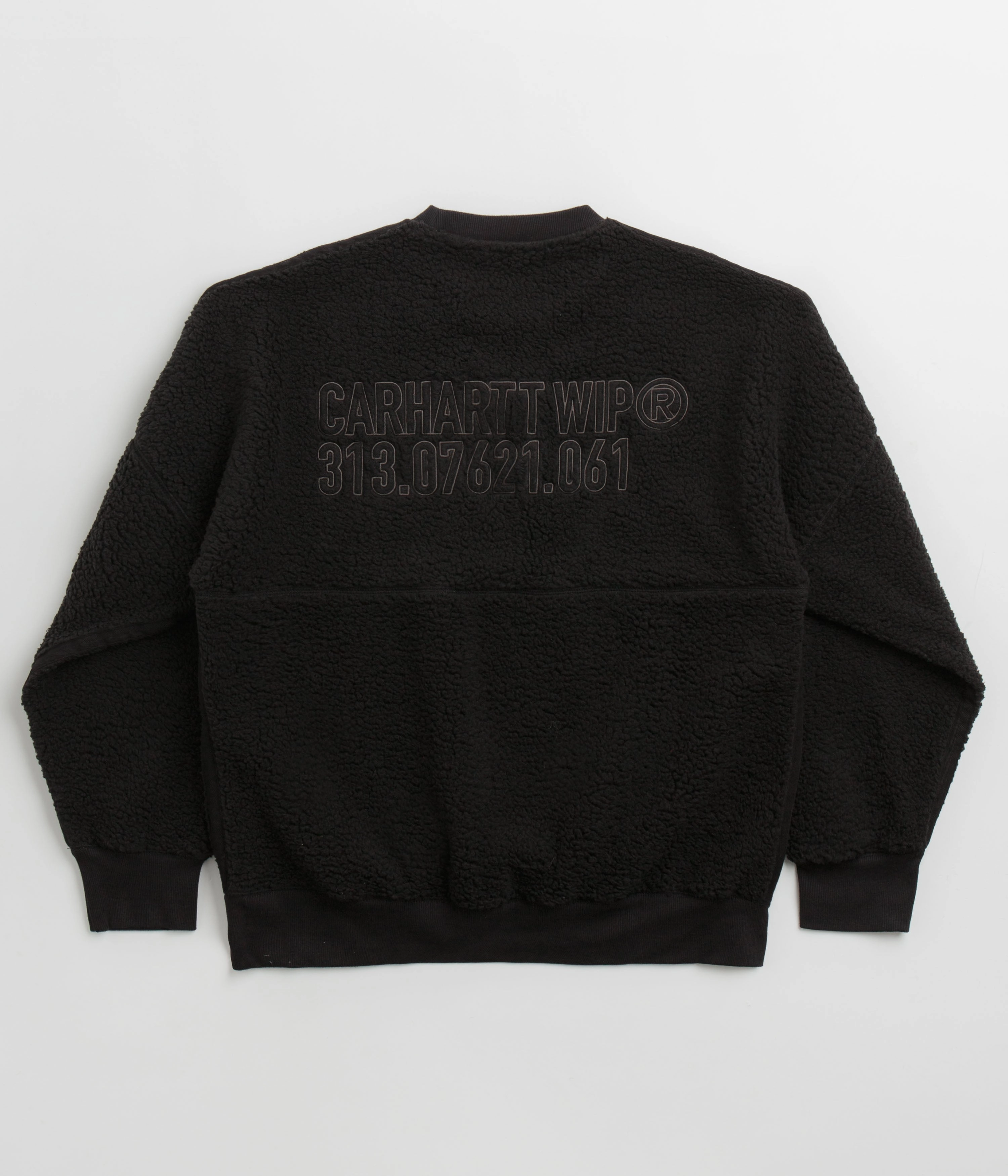 Carhartt Coordinate Crewneck Sweatshirt - Black / Grey Knitted Fashion