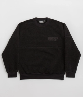 Fashionable Layering Casual Fit Carhartt Coordinate Crewneck Sweatshirt - Black / Grey