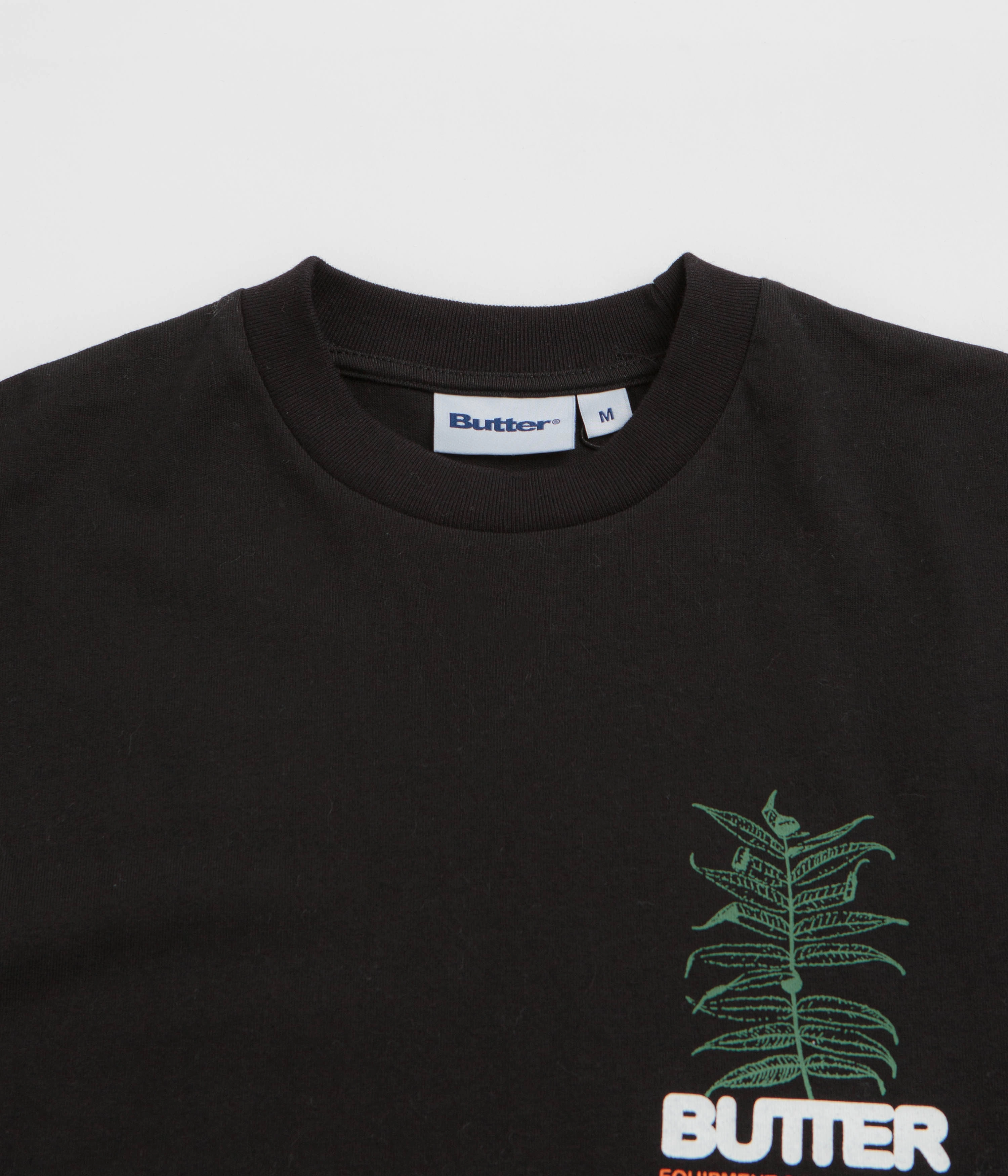 Anti Perspiration Lining Butter Goods Earth T-Shirt - Black