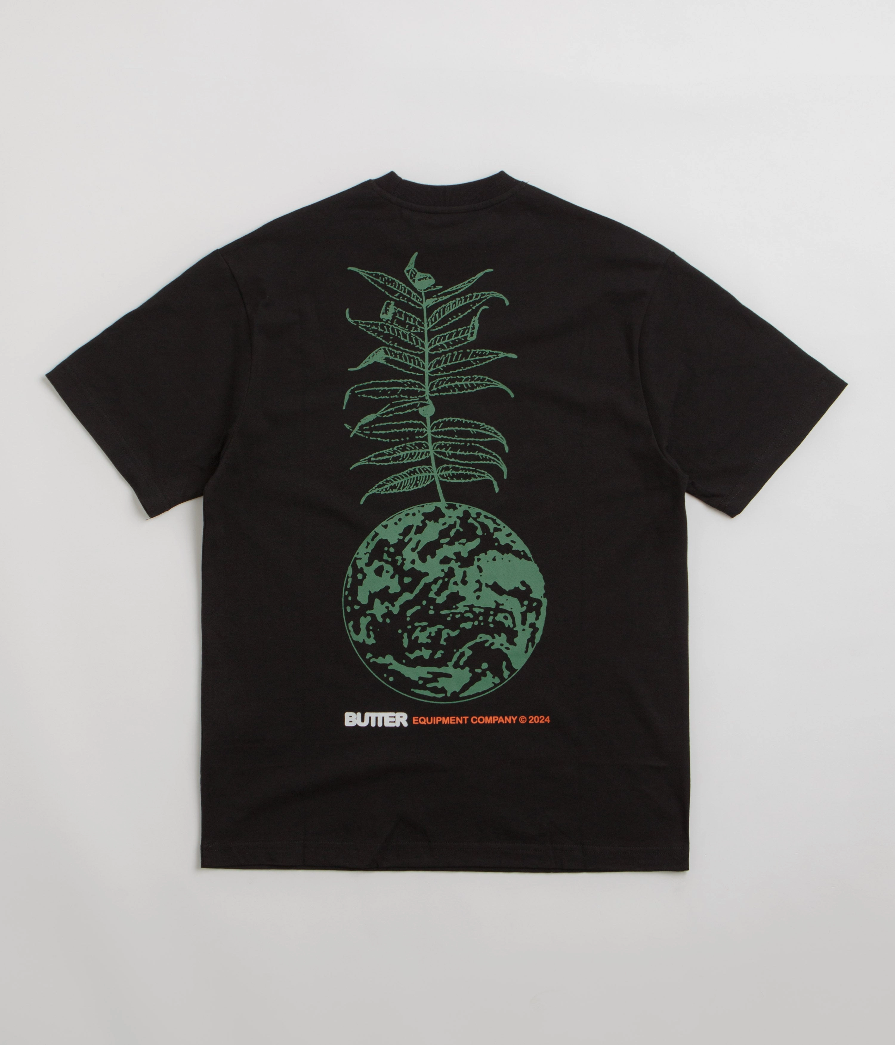 Butter Goods Earth T-Shirt - Black Versatile Option Soft Touch Fabric