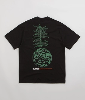 Butter Goods Earth T-Shirt - Black Versatile Option Soft Touch Fabric