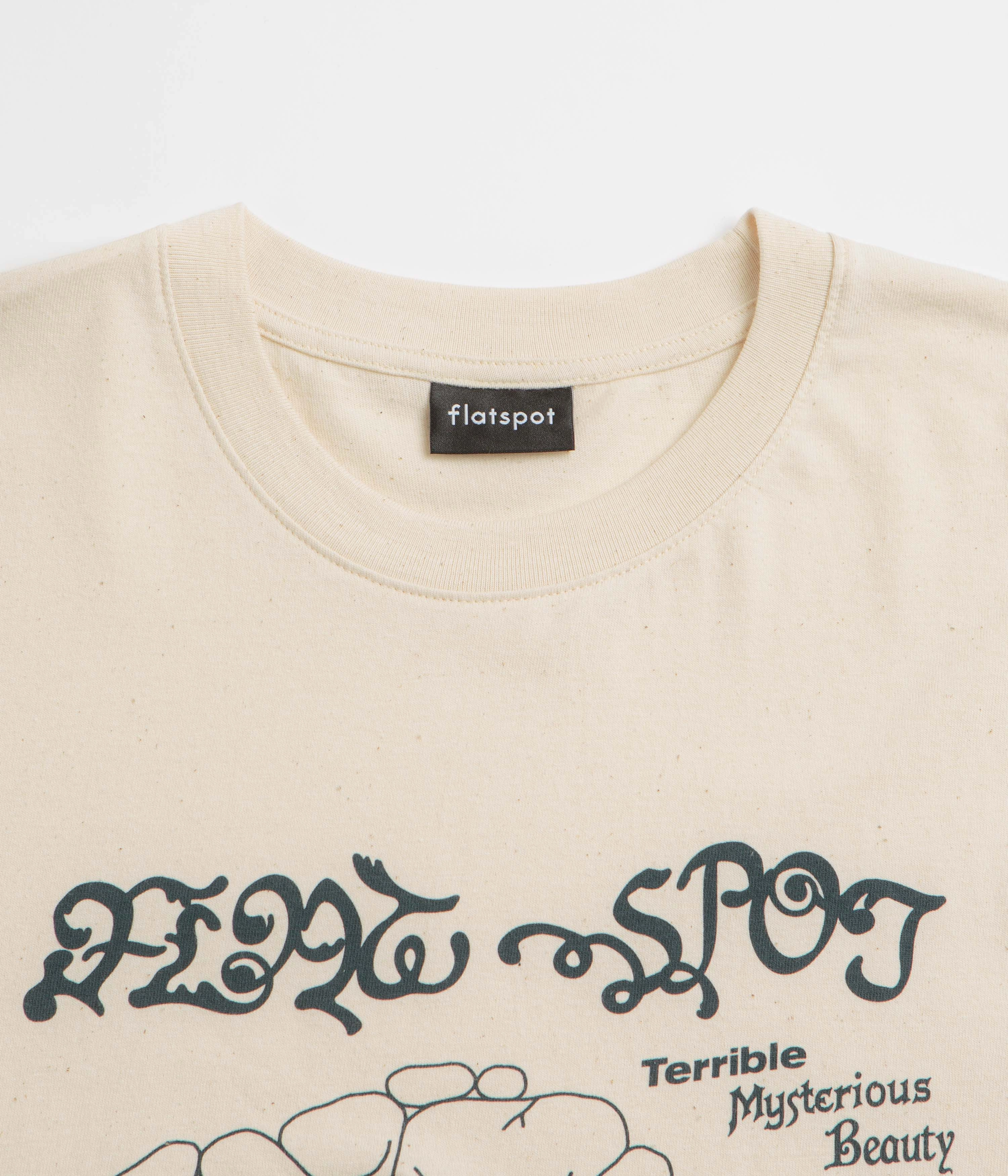 flatspot Terrible Mysterious Beauty T-Shirt - Natural Raw FadeResistant Coating Trendy Style